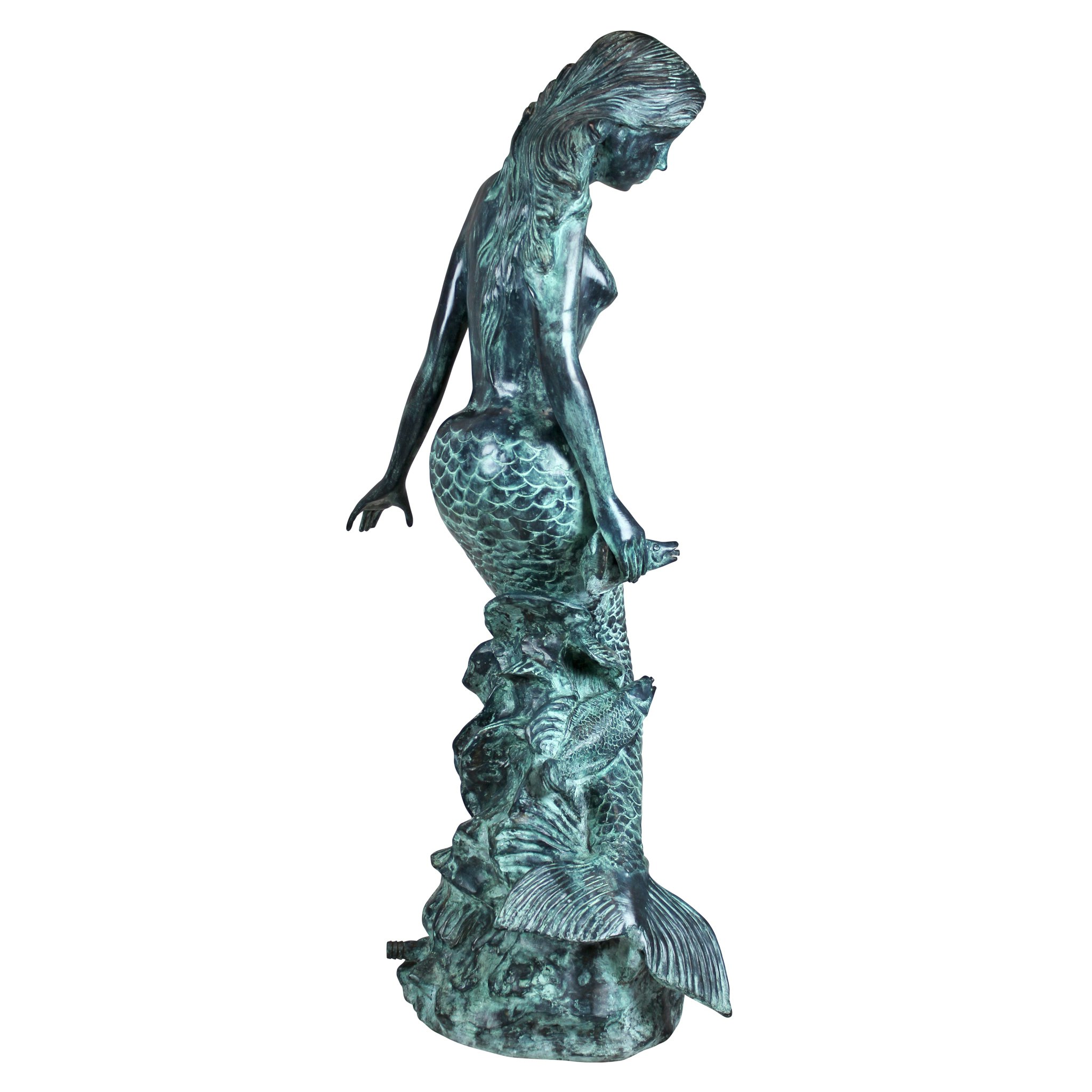 Toscano - Goddess of the Sea Mermaid of the Isles Spitting Garden Statue