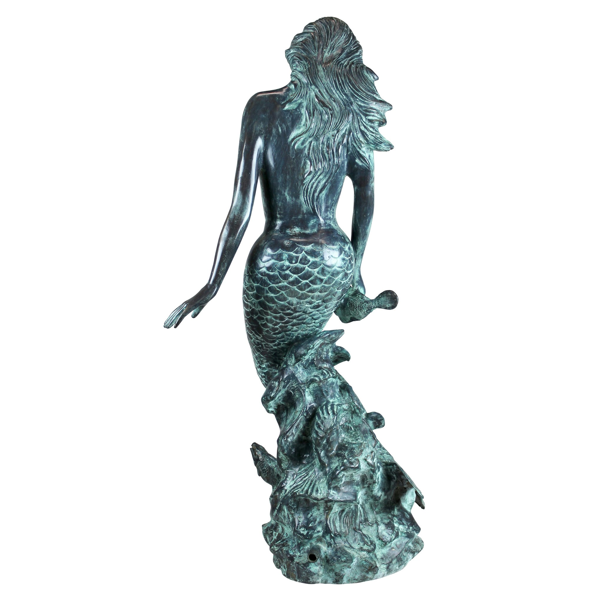 Toscano - Goddess of the Sea Mermaid of the Isles Spitting Garden Statue