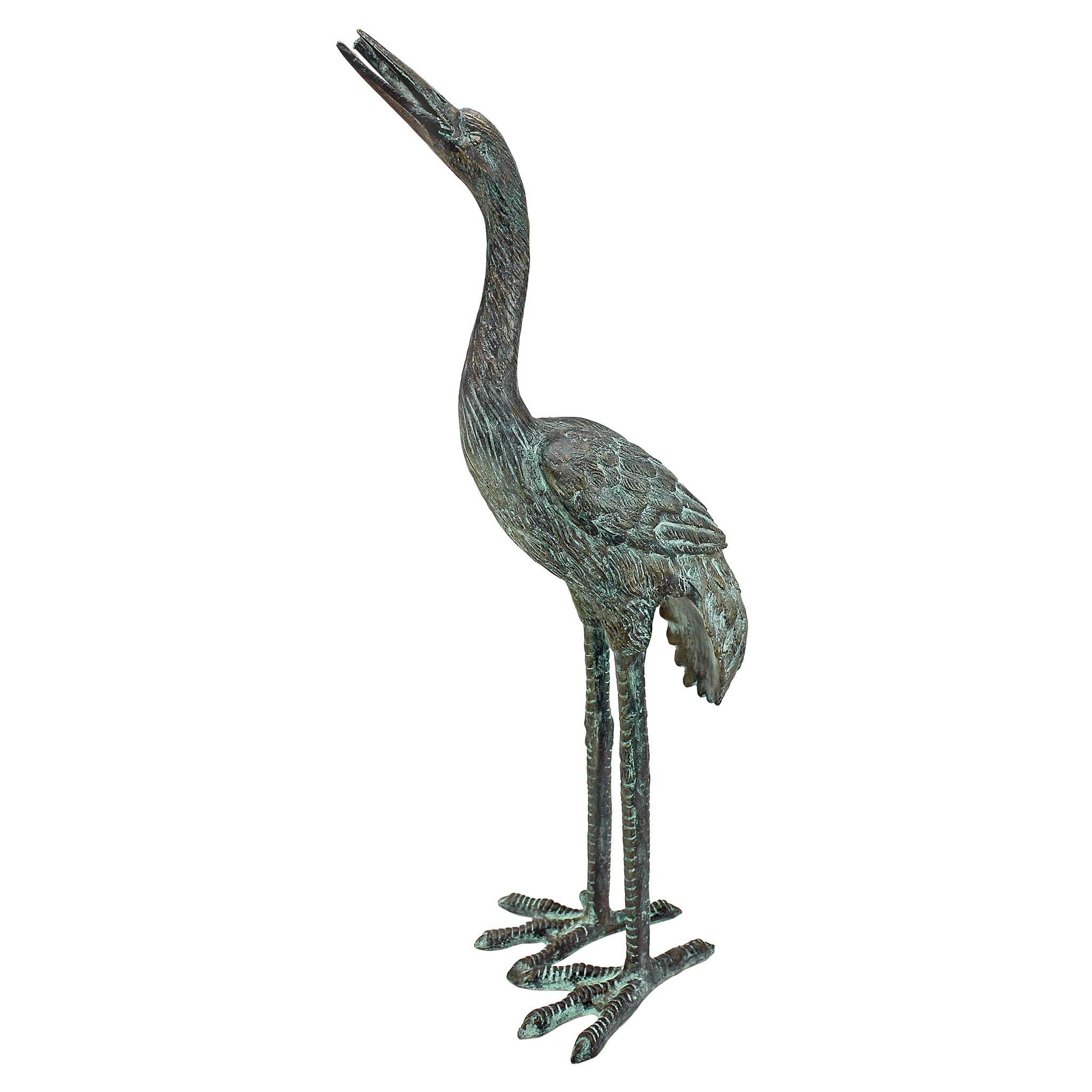 Toscano - Small Crane Piped Garden Statue