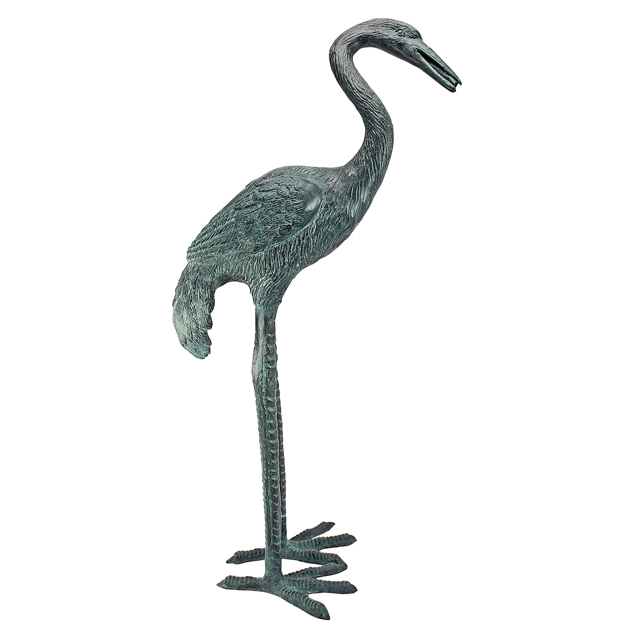 Toscano - Small Crane Piped Garden Statue