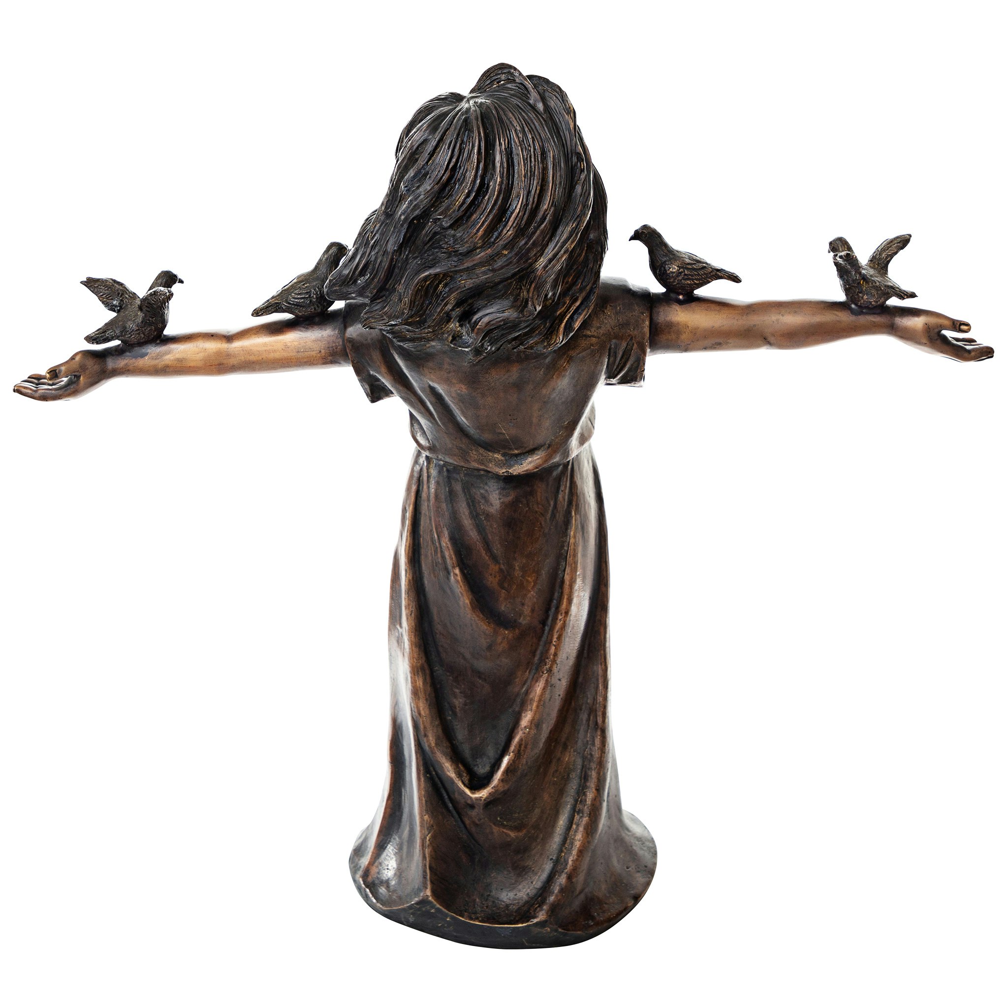 Toscano - Basking in Gods Glory Little Girl Garden Statue