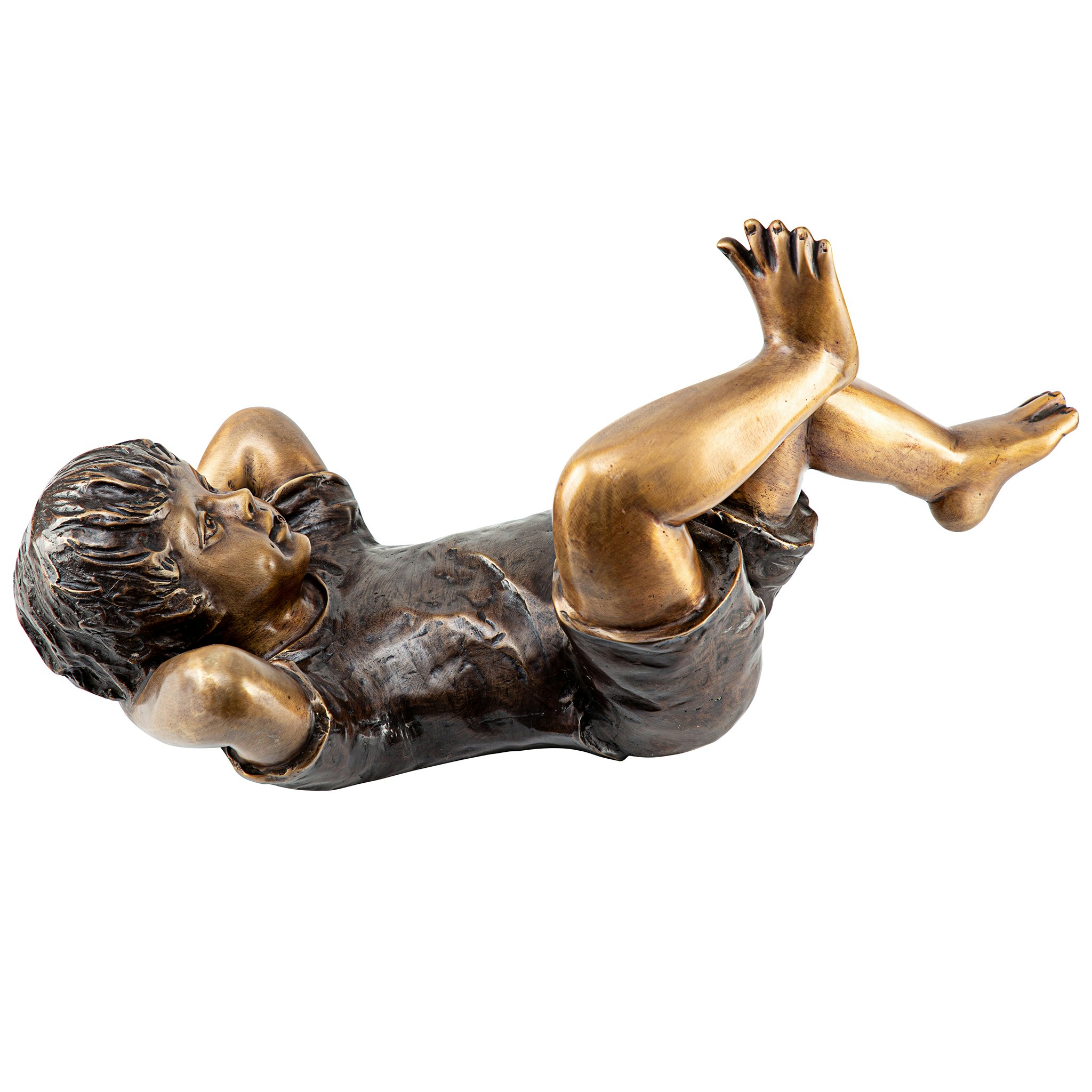 Toscano - Lazy DaysResting Boy Piped Garden Statue