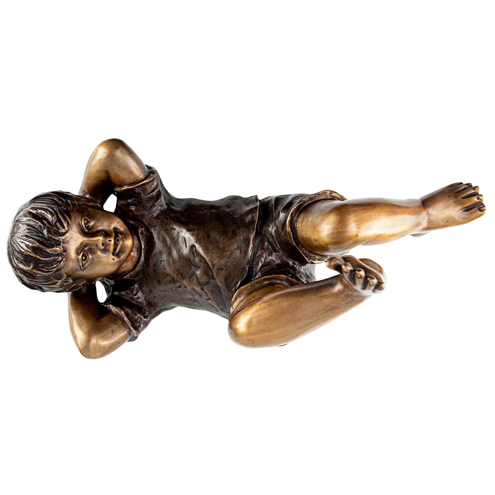 Toscano - Lazy DaysResting Boy Piped Garden Statue