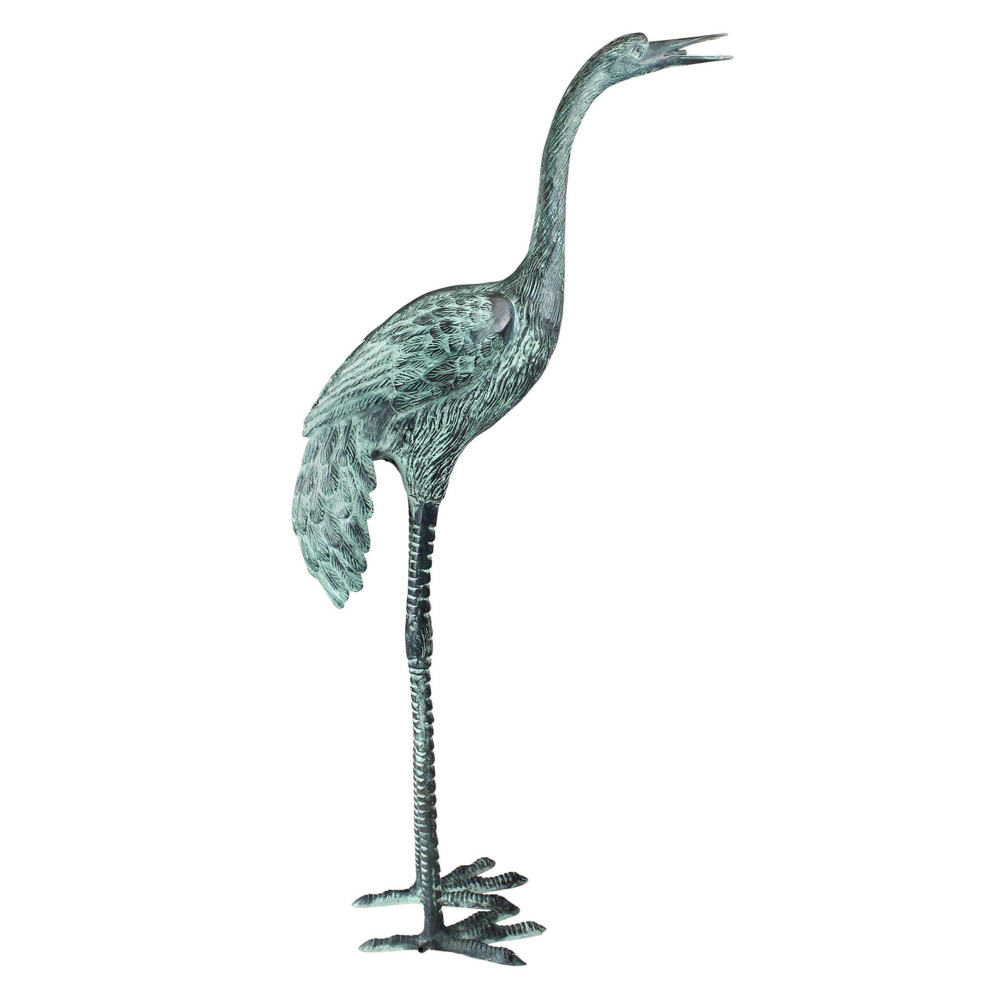 Toscano - Large Crane Piped Garden Statue