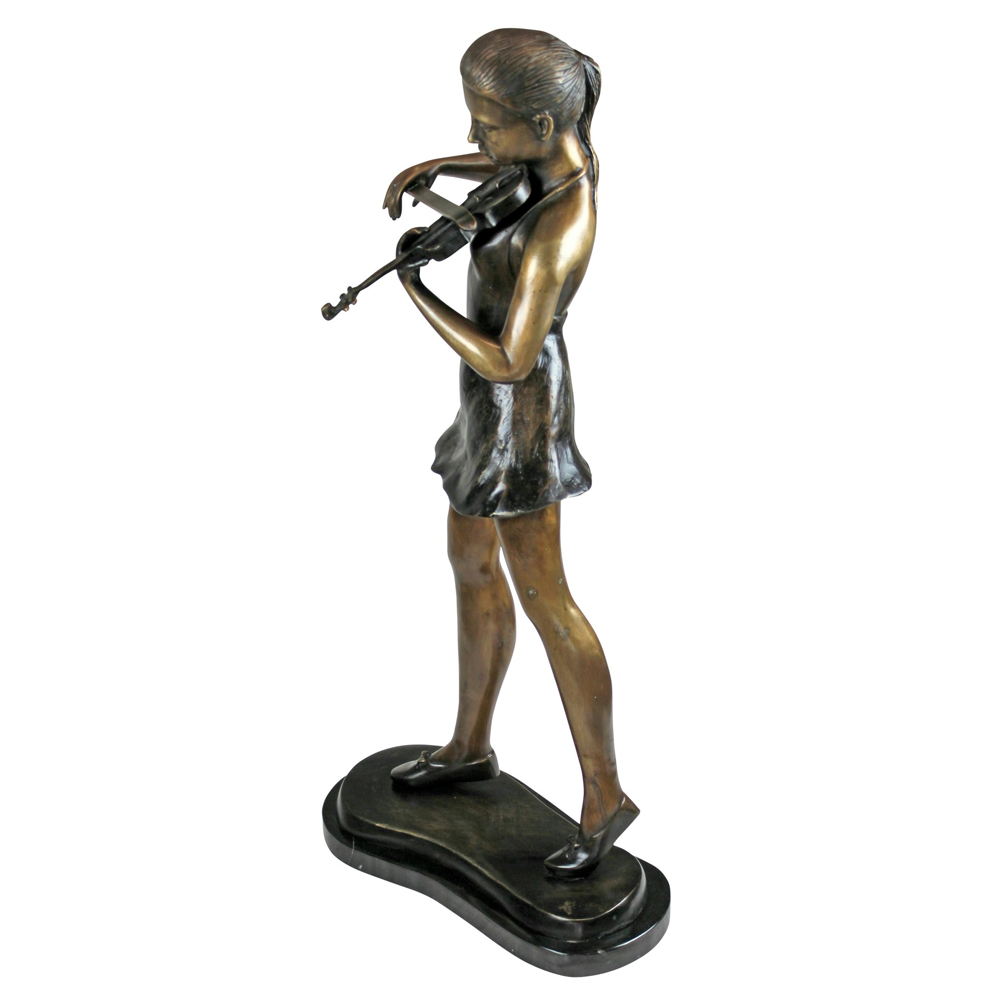 Toscano The Young Violinist Medium Garden Statue