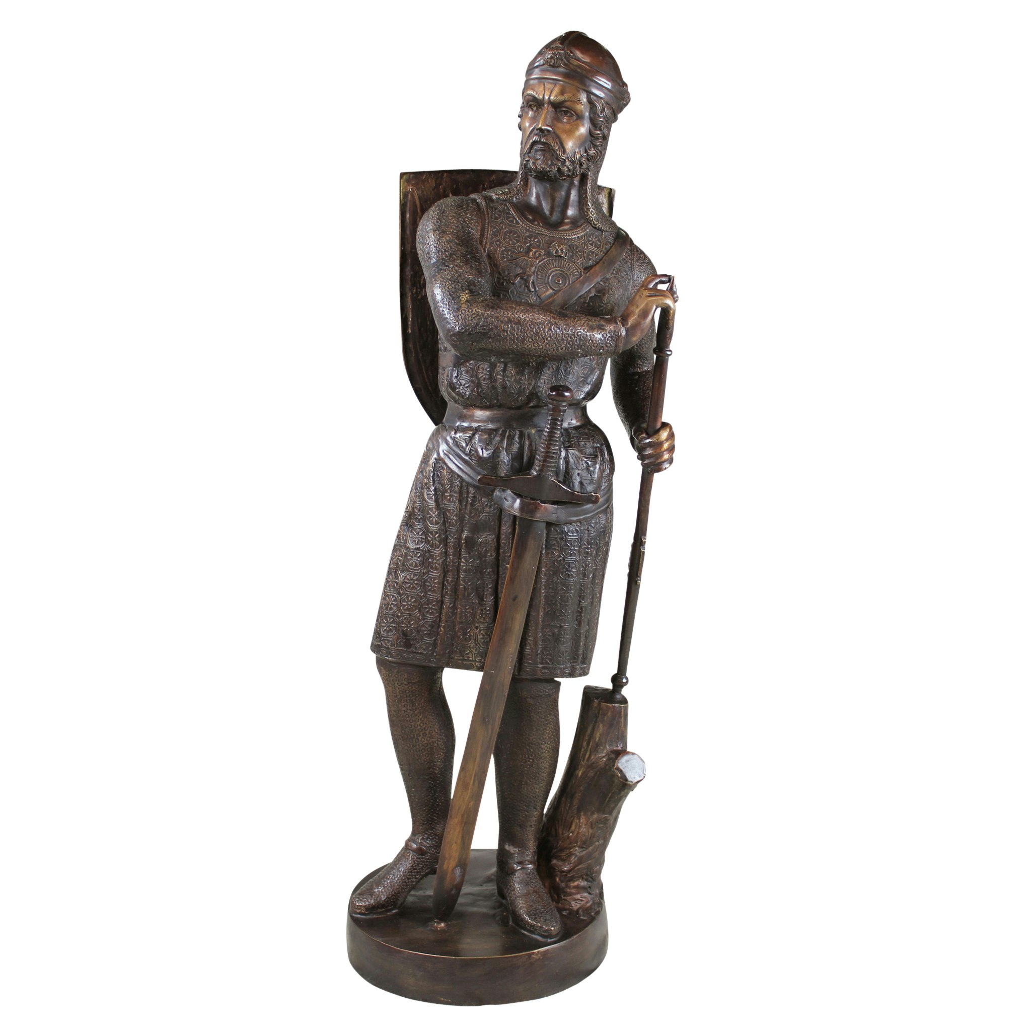 Toscano - Battle Ready Medieval Soldier Garden Statue