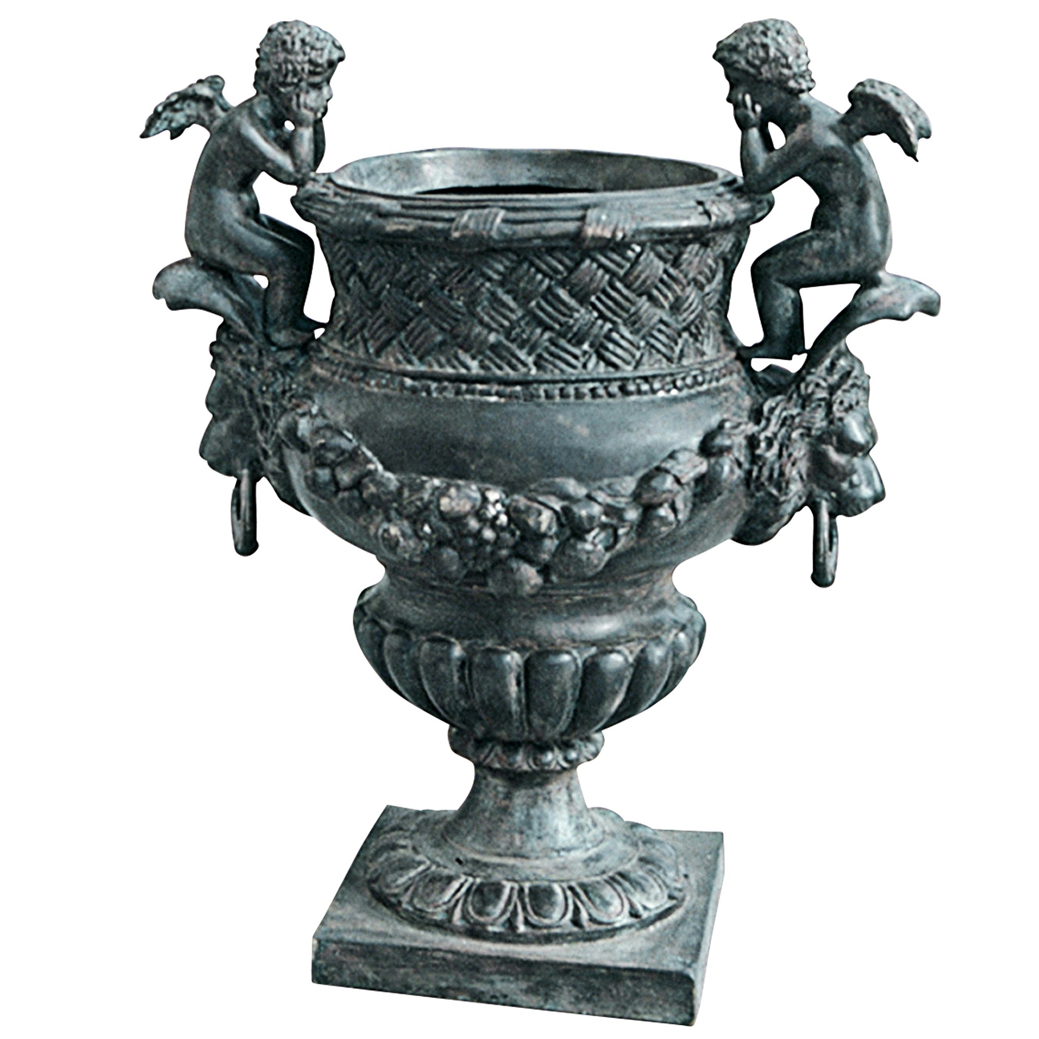 Toscano - The Duval Double Cherub Garden Urn