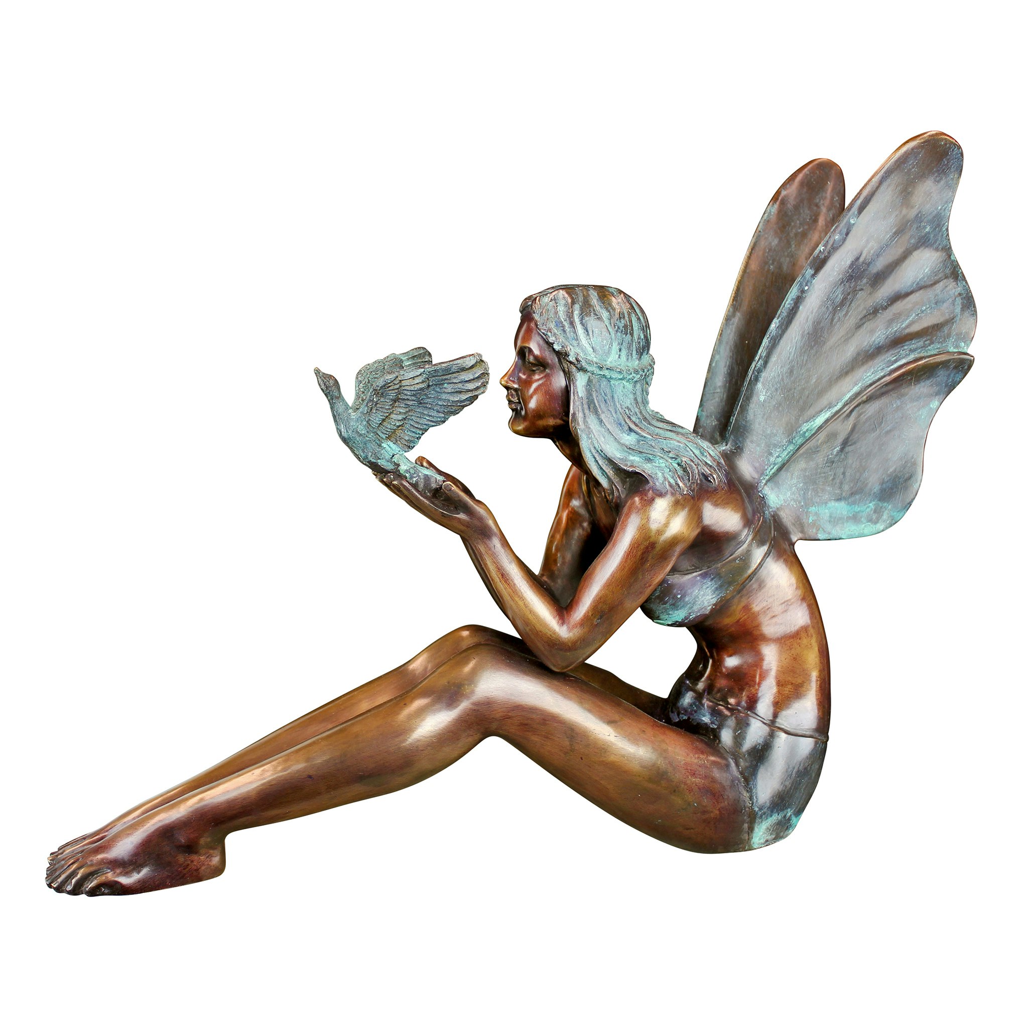 Toscano Bird Fairy Large Garden Statue