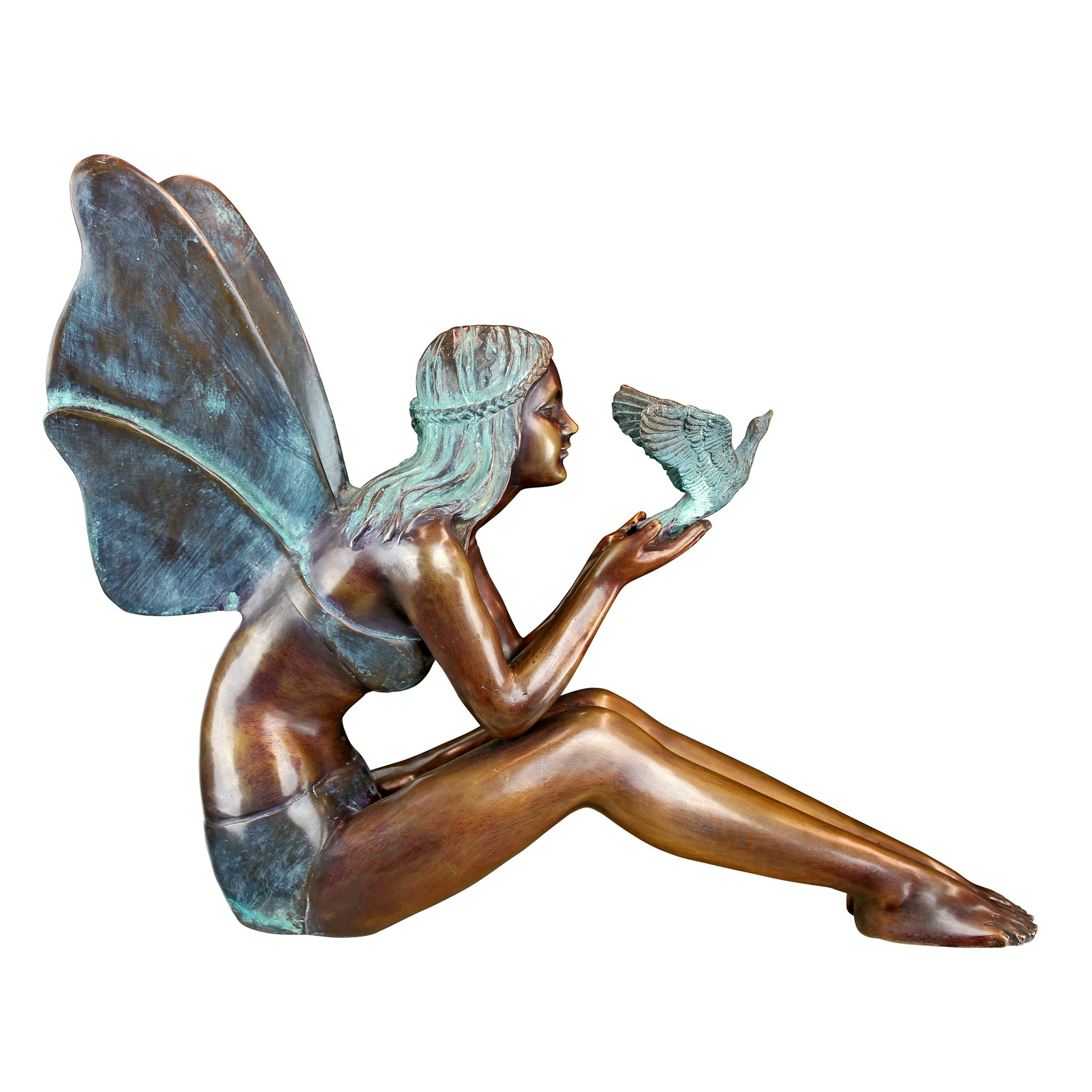 Toscano Bird Fairy Large Garden Statue