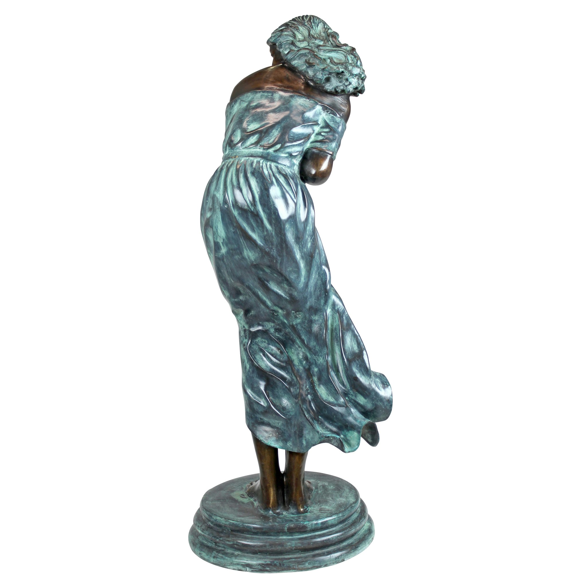 Toscano Windblown Maiden Garden Statue