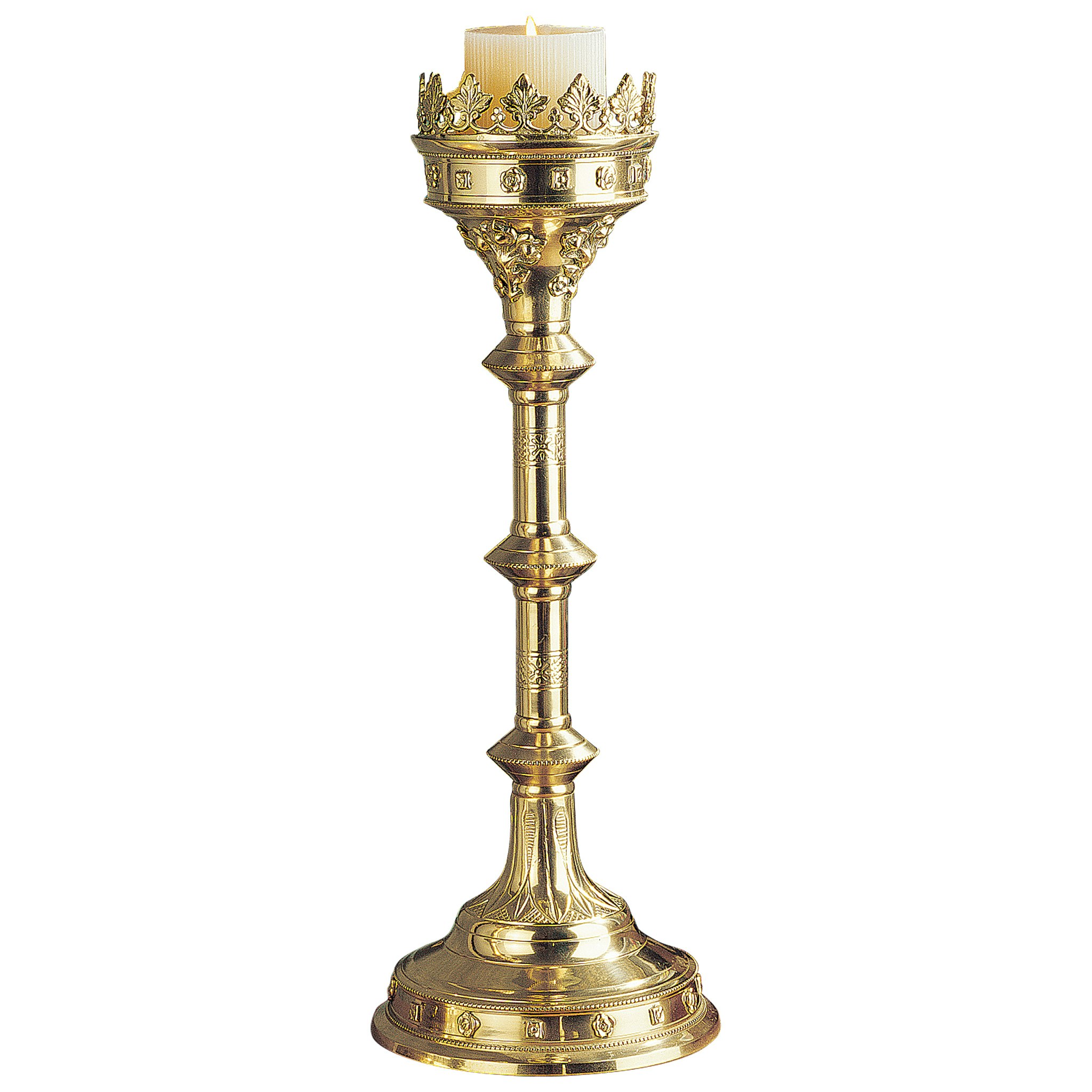 Toscano Chartres Cathedral Gothic Candlestick - Grande