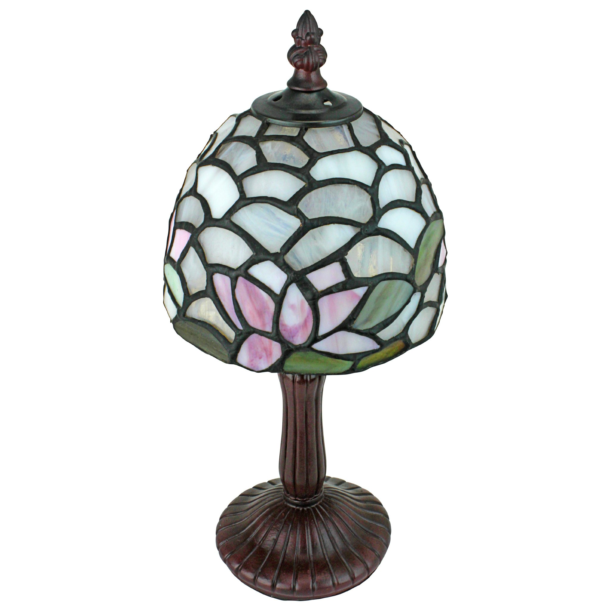 Toscano - Lotus of Monet Tiffany-Style Garden Petite Table Lamp in Stained Glass