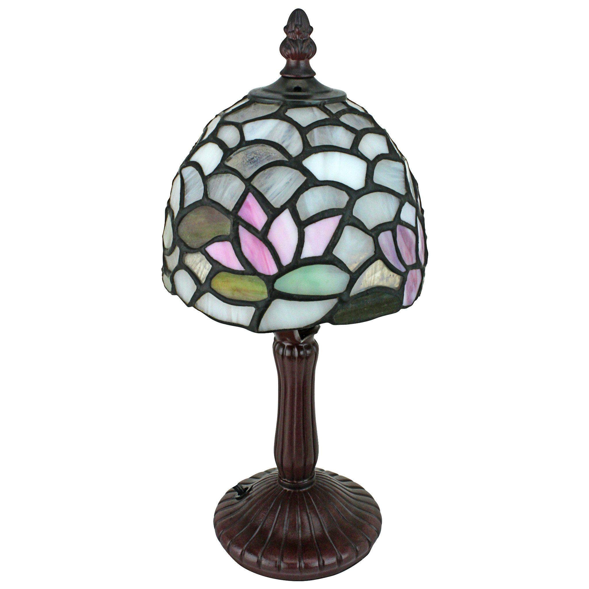 Toscano - Lotus of Monet Tiffany-Style Garden Petite Table Lamp in Stained Glass