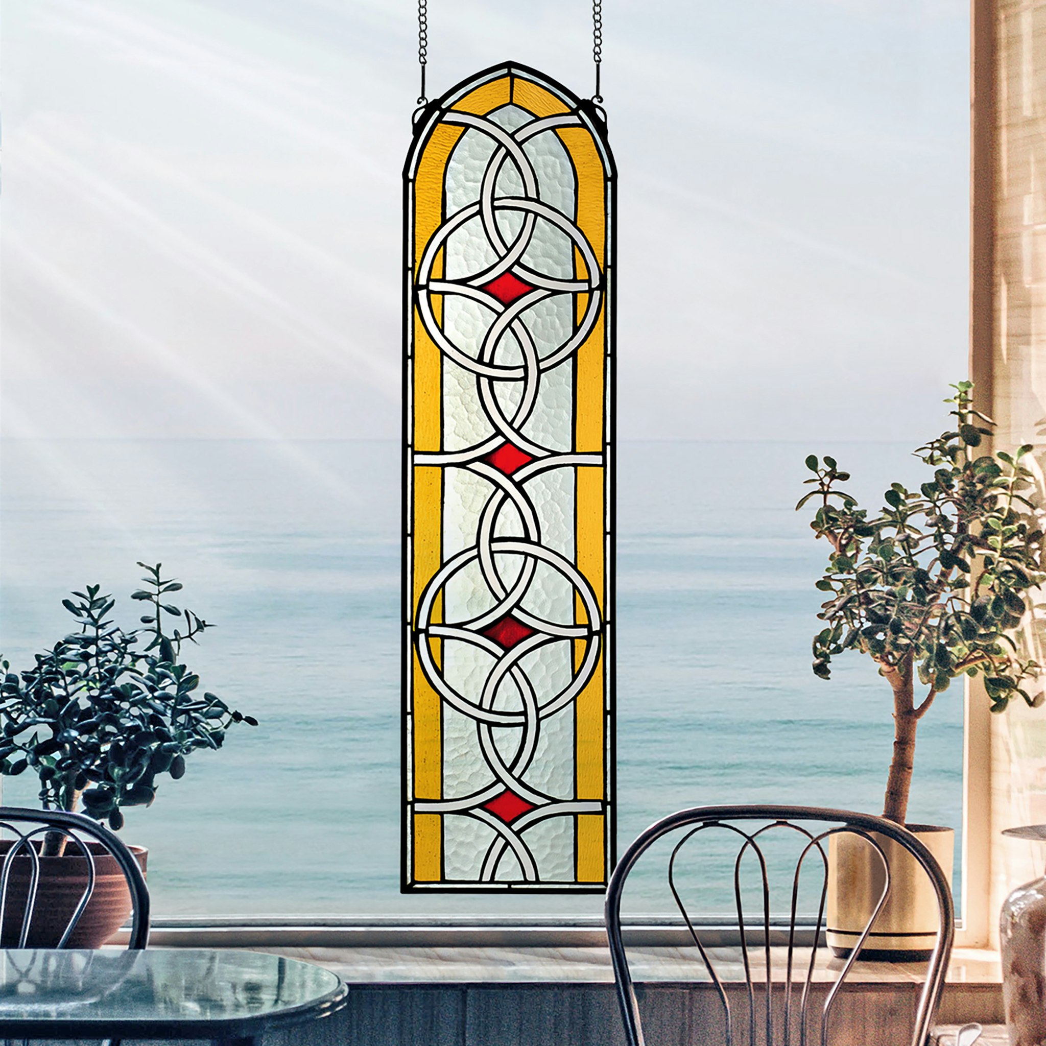 Toscano - Celtic Knotwork Tiffany-Style Stained Glass Window