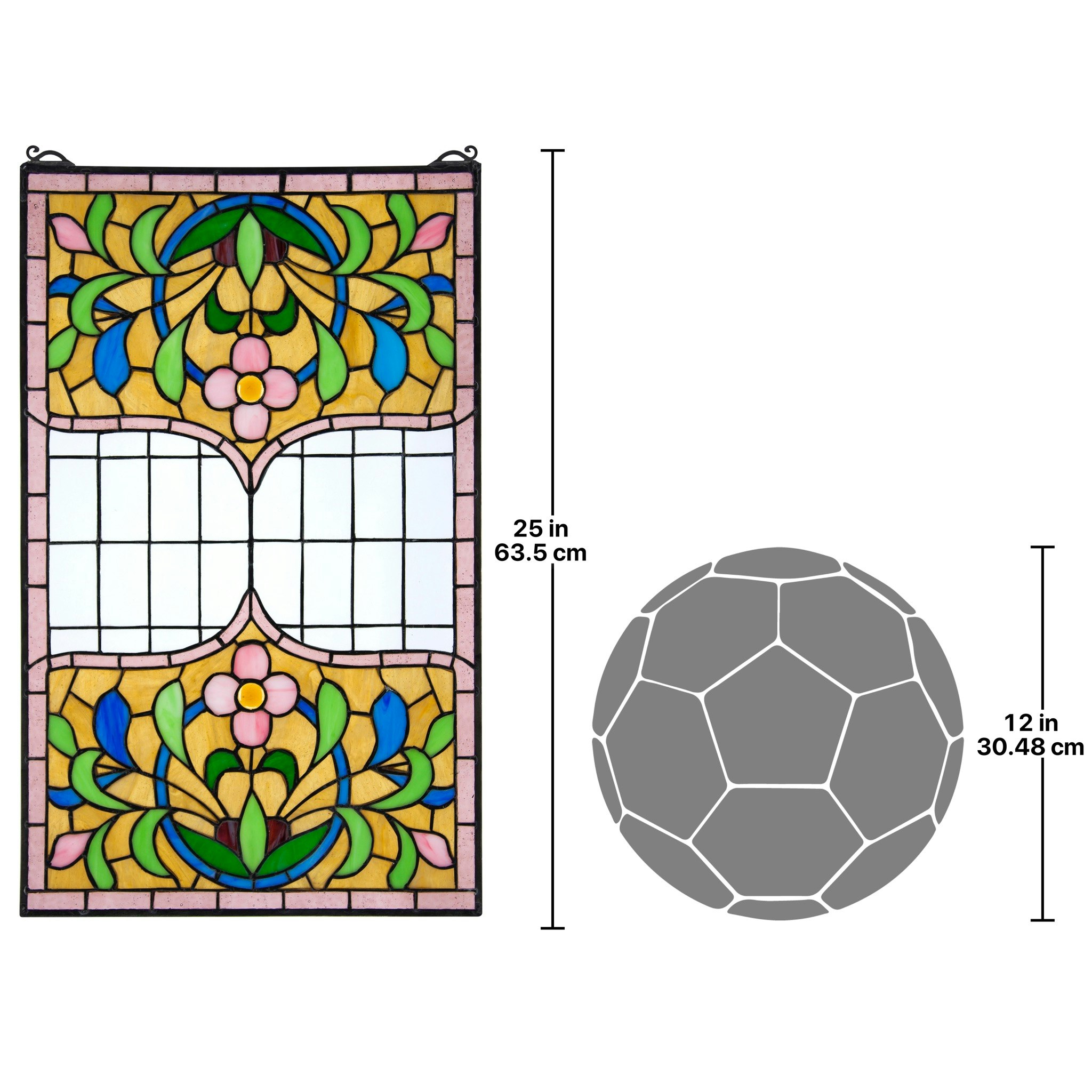 Toscano - Eaton Place Tiffany-Style Stained Glass Window