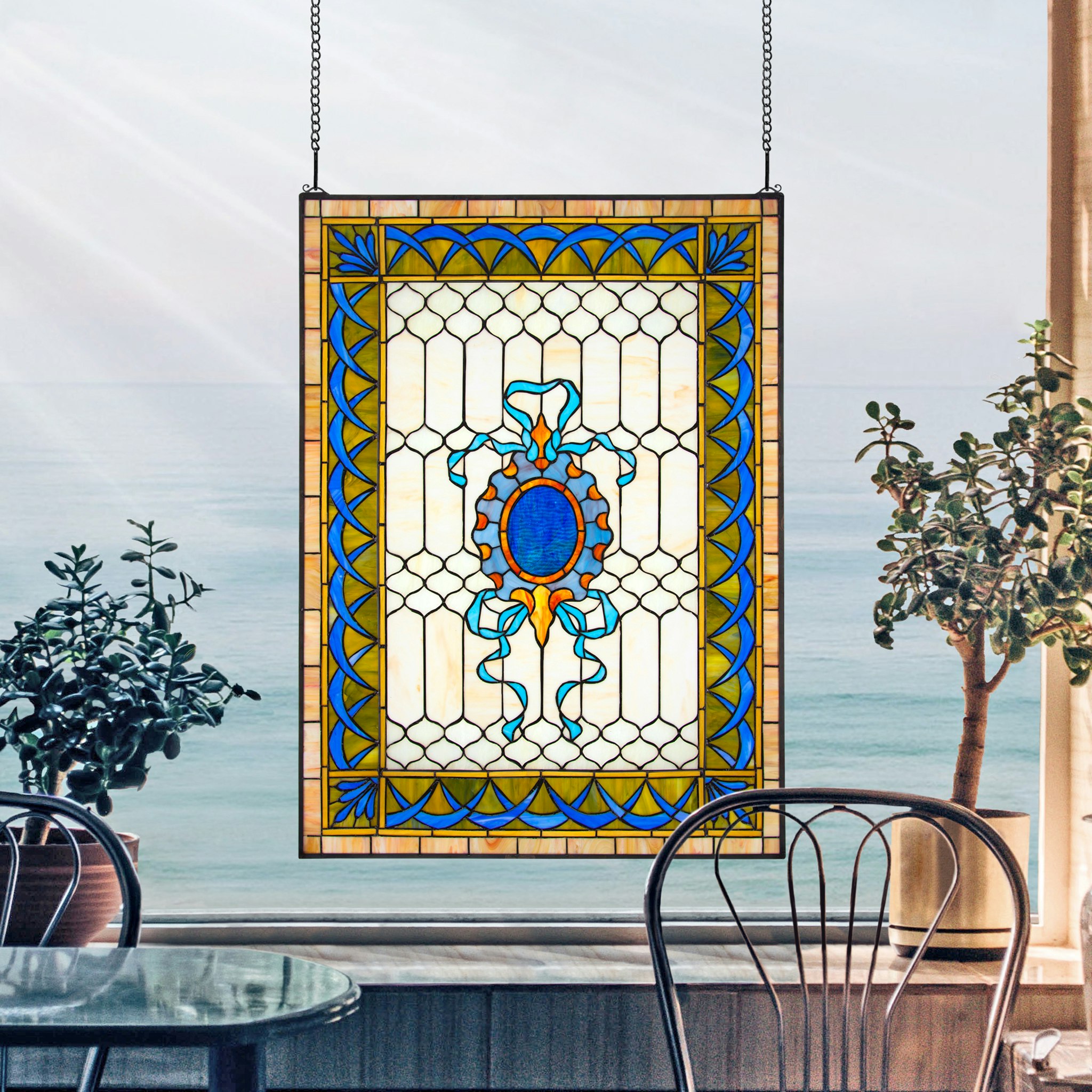 Toscano - Cranbrook Terrace Tiffany-Style Stained Glass Window