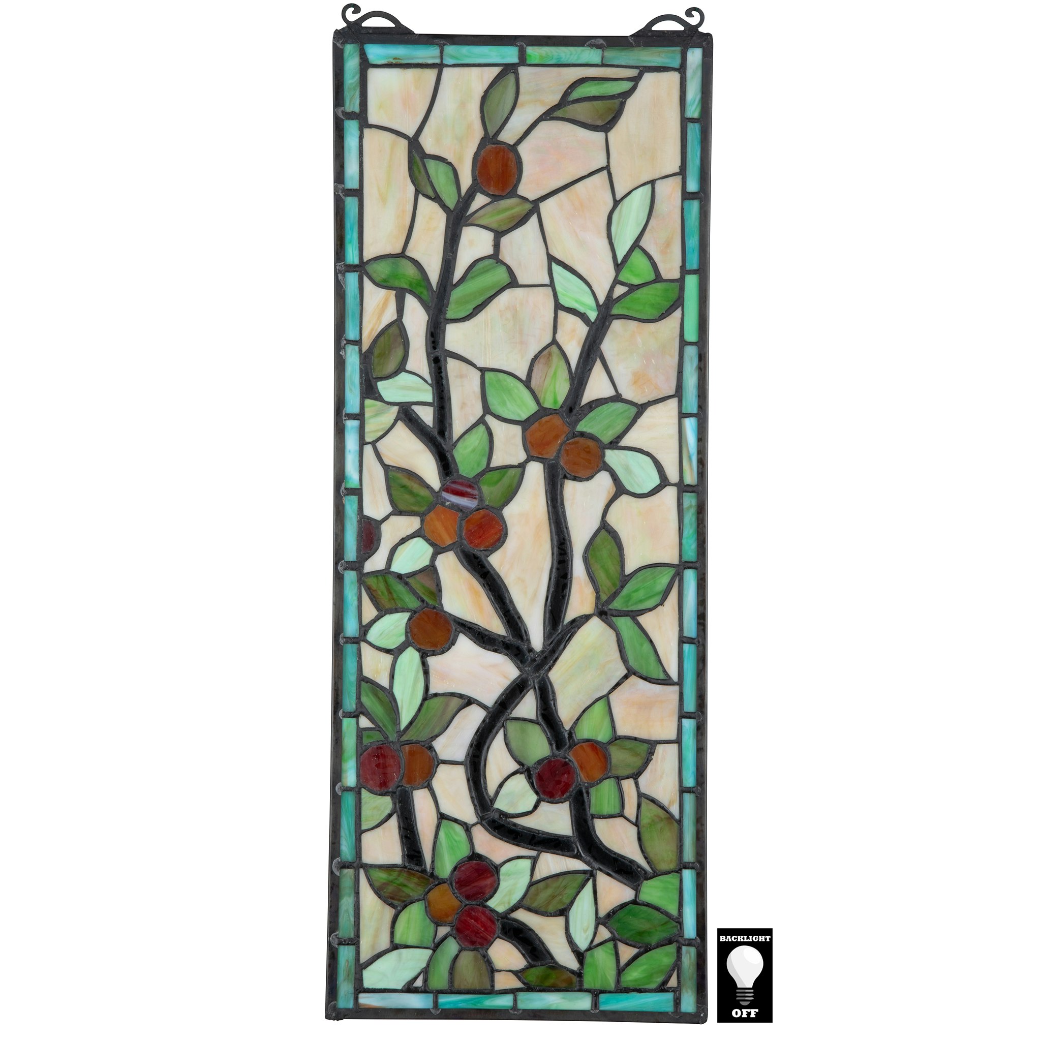 Toscano - Morris Trellis Tiffany-Style Stained Glass Window