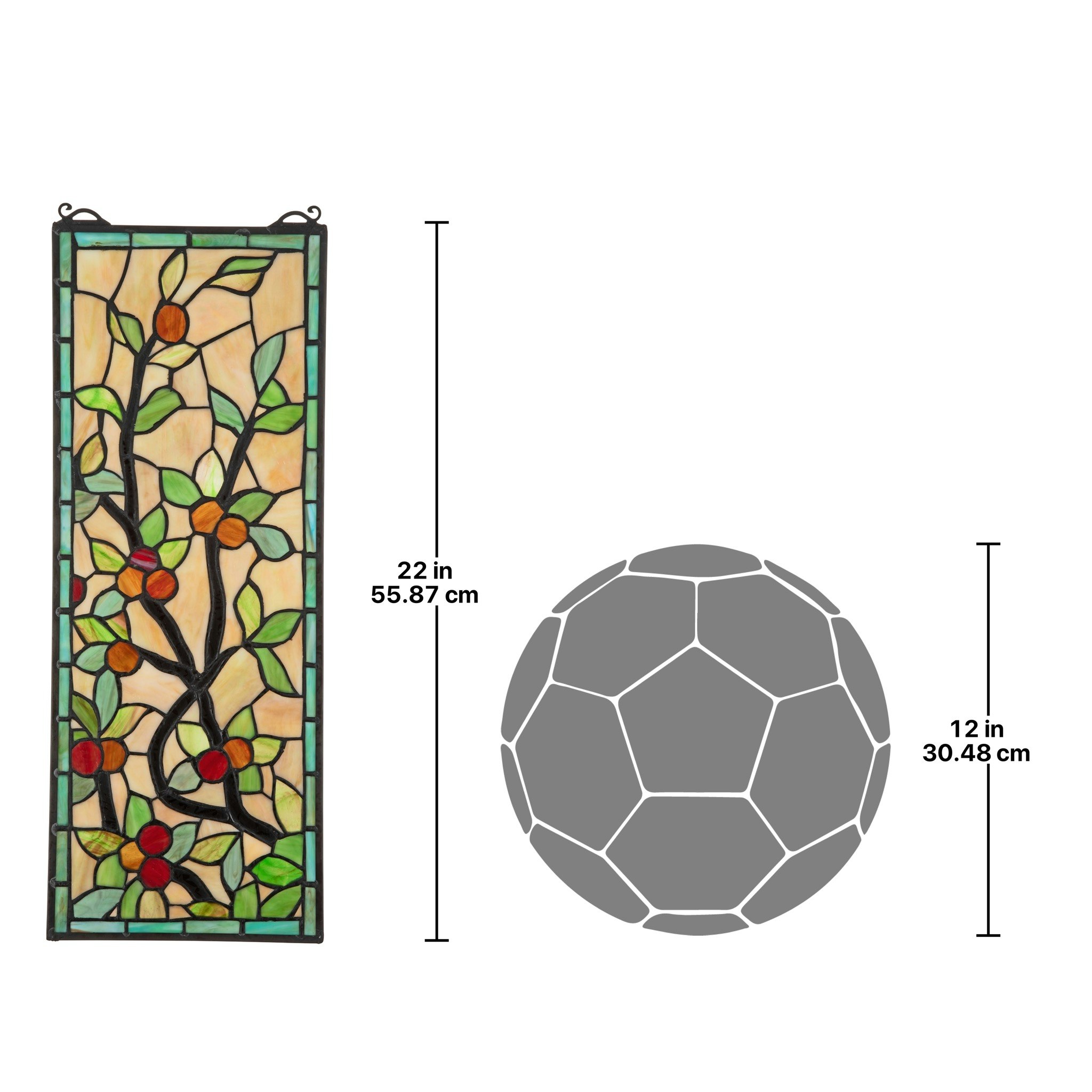 Toscano - Morris Trellis Tiffany-Style Stained Glass Window