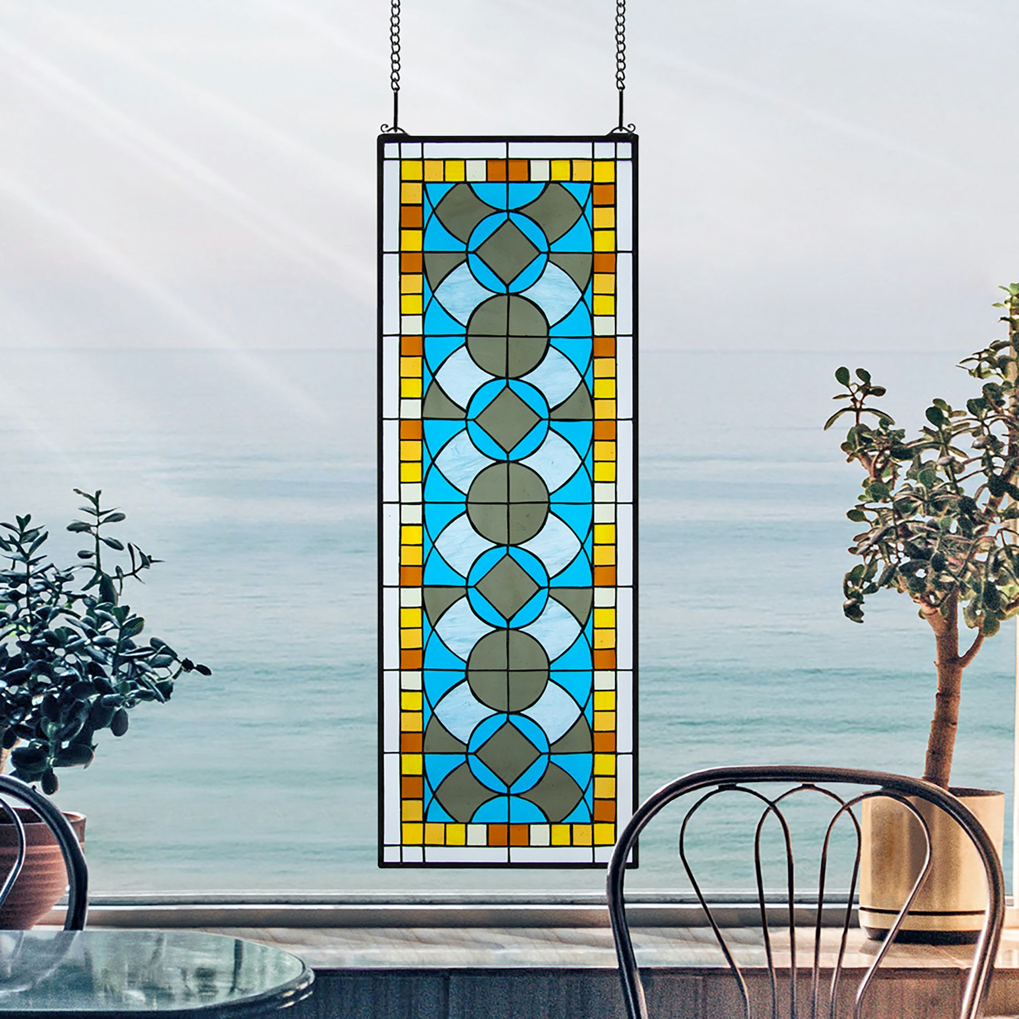 Toscano - Boundless Rhythm Tiffany-Style Stained Glass Window