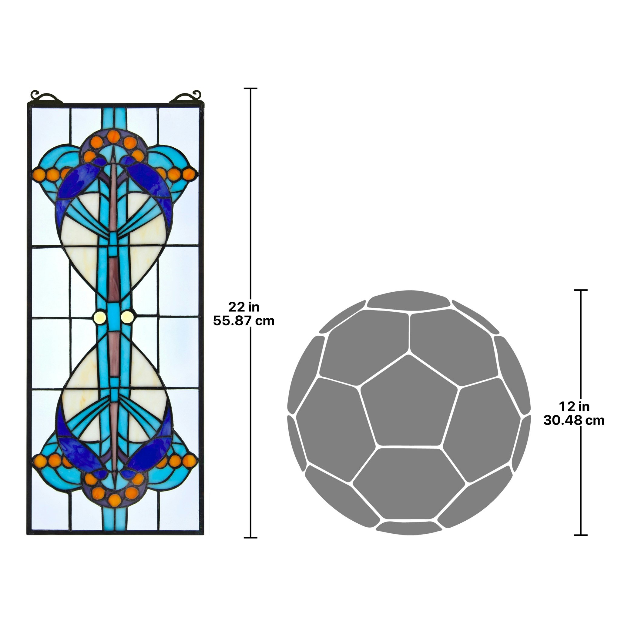 Toscano - Bauhaus Modern Tiffany-Style Stained Glass Window