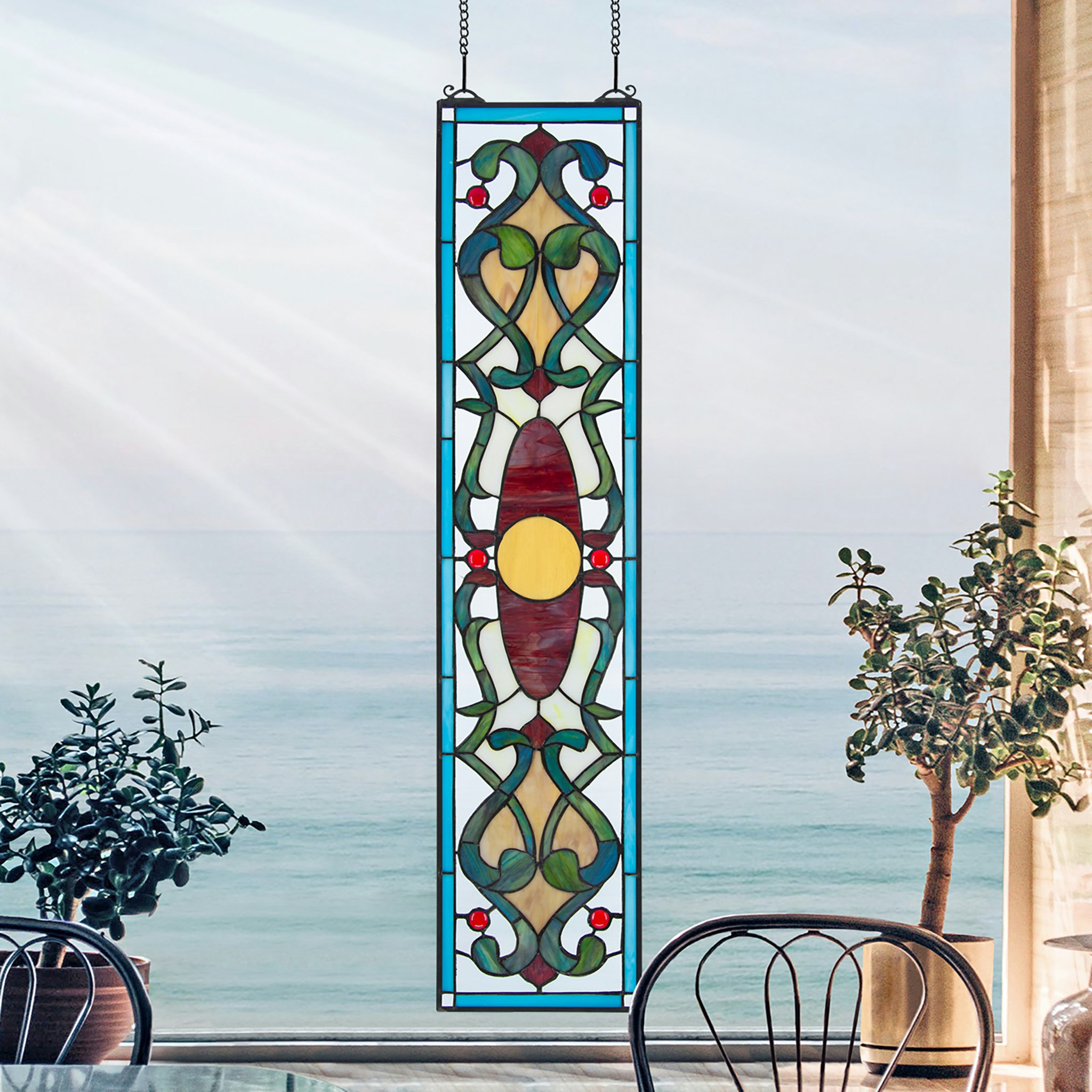 Toscano - Westbourne Place Tiffany-Style Stained Glass Window