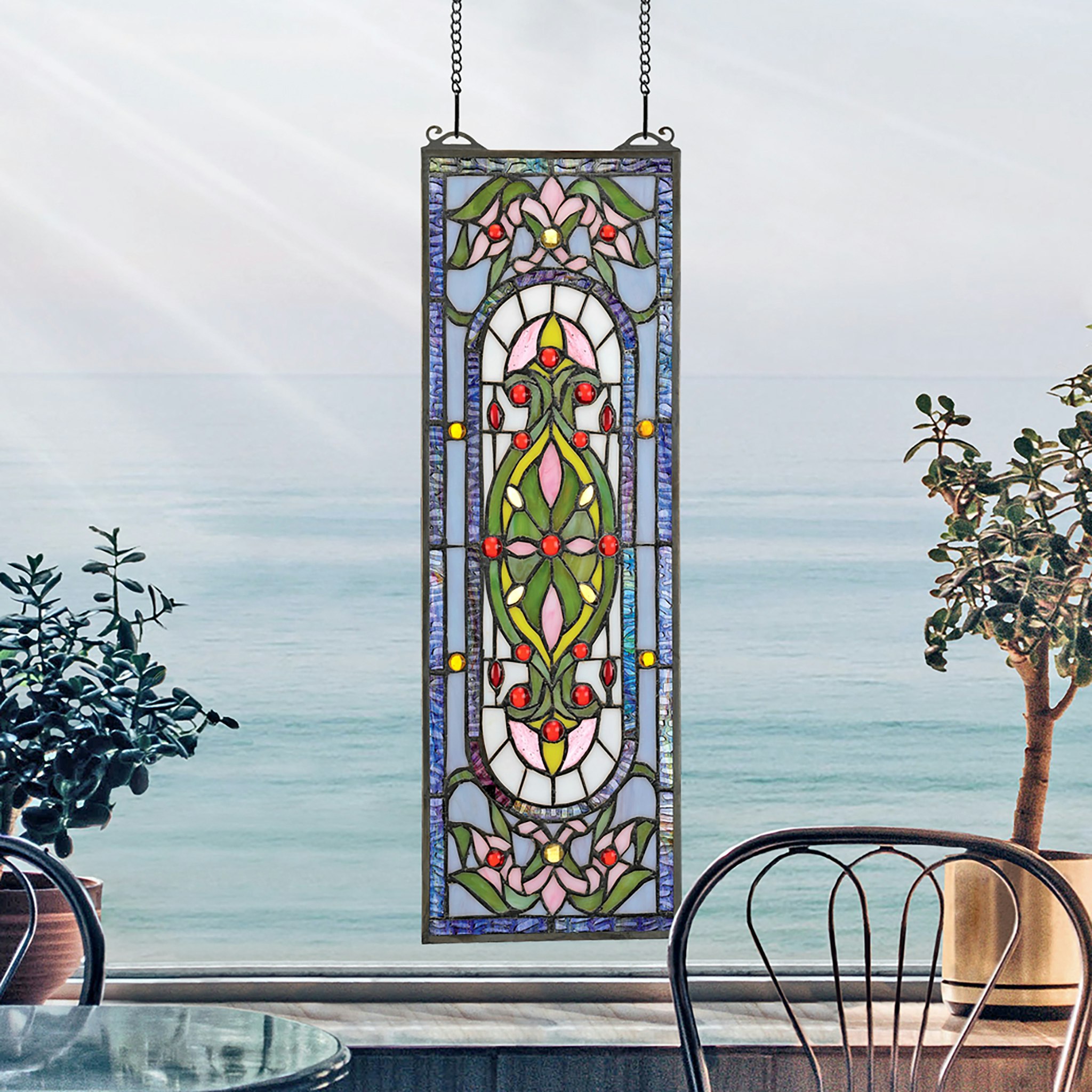 Toscano - Palais-Royal Tiffany-Style Stained Glass Window