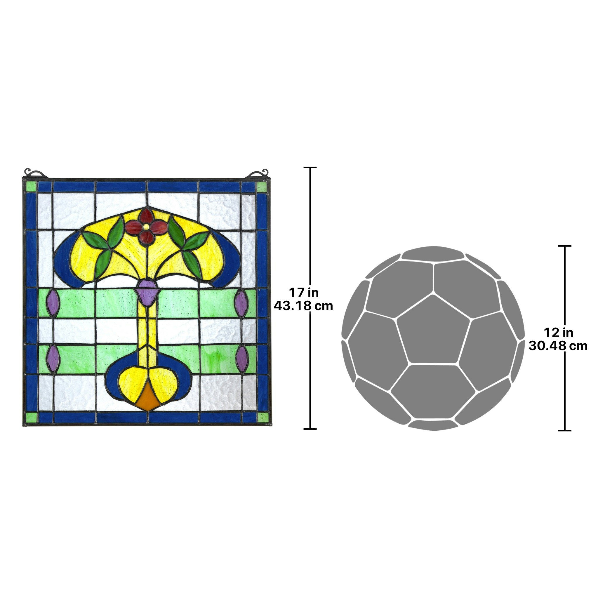 Toscano - Horta Tiffany-Style Stained Glass Window