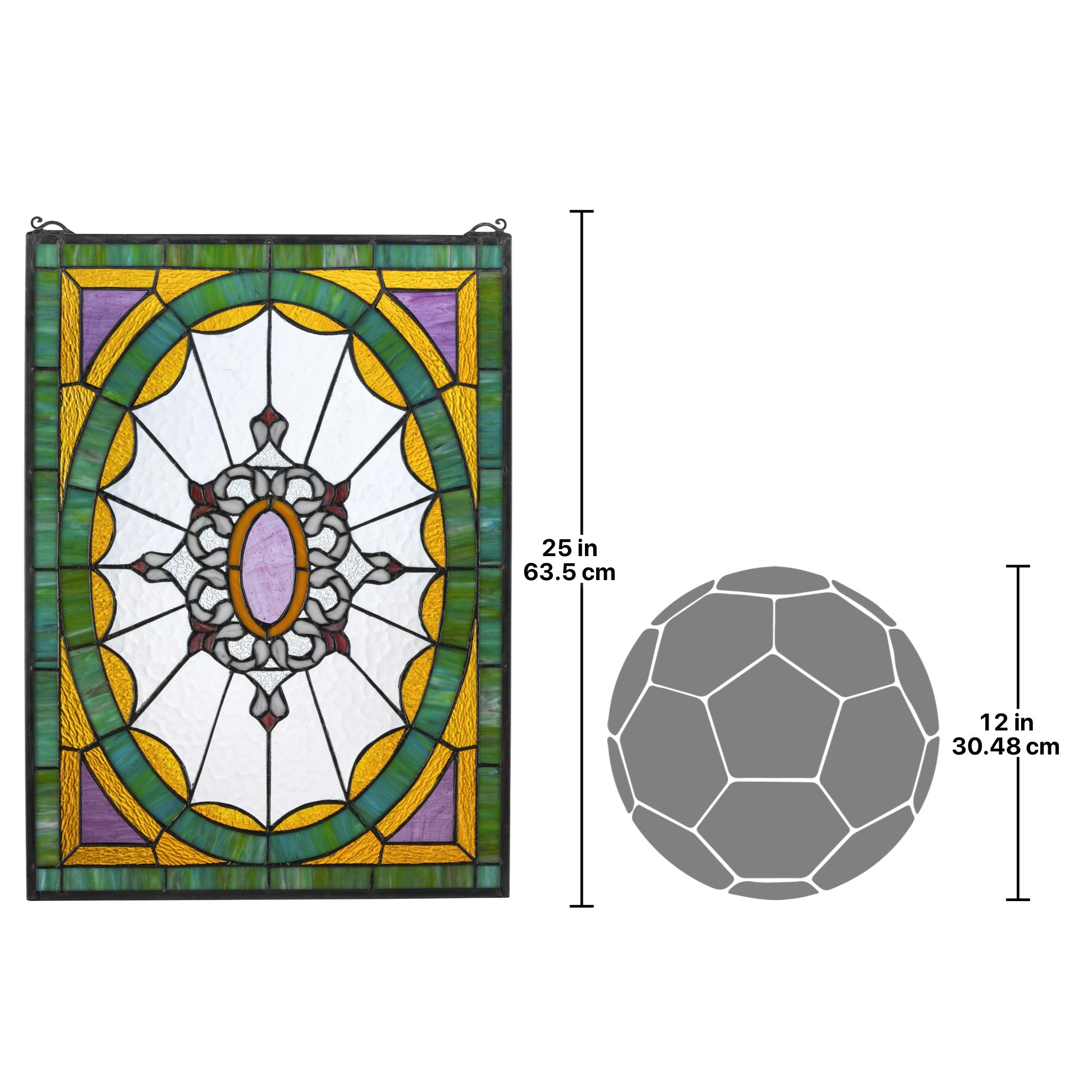 Toscano - Monte Carlo Tiffany-Style Stained Glass Window