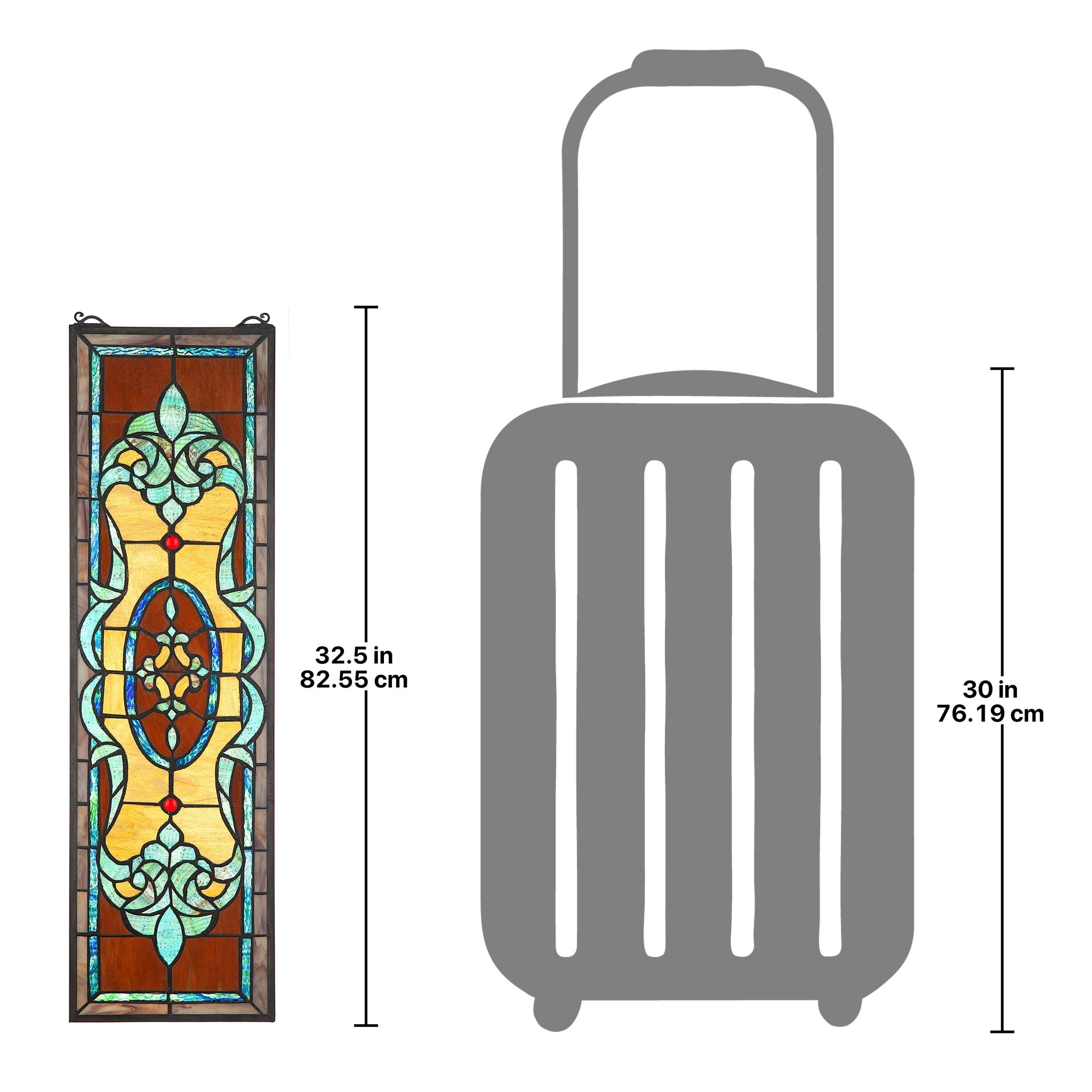 Toscano - Gladstone Tiffany-Style Stained Glass Window