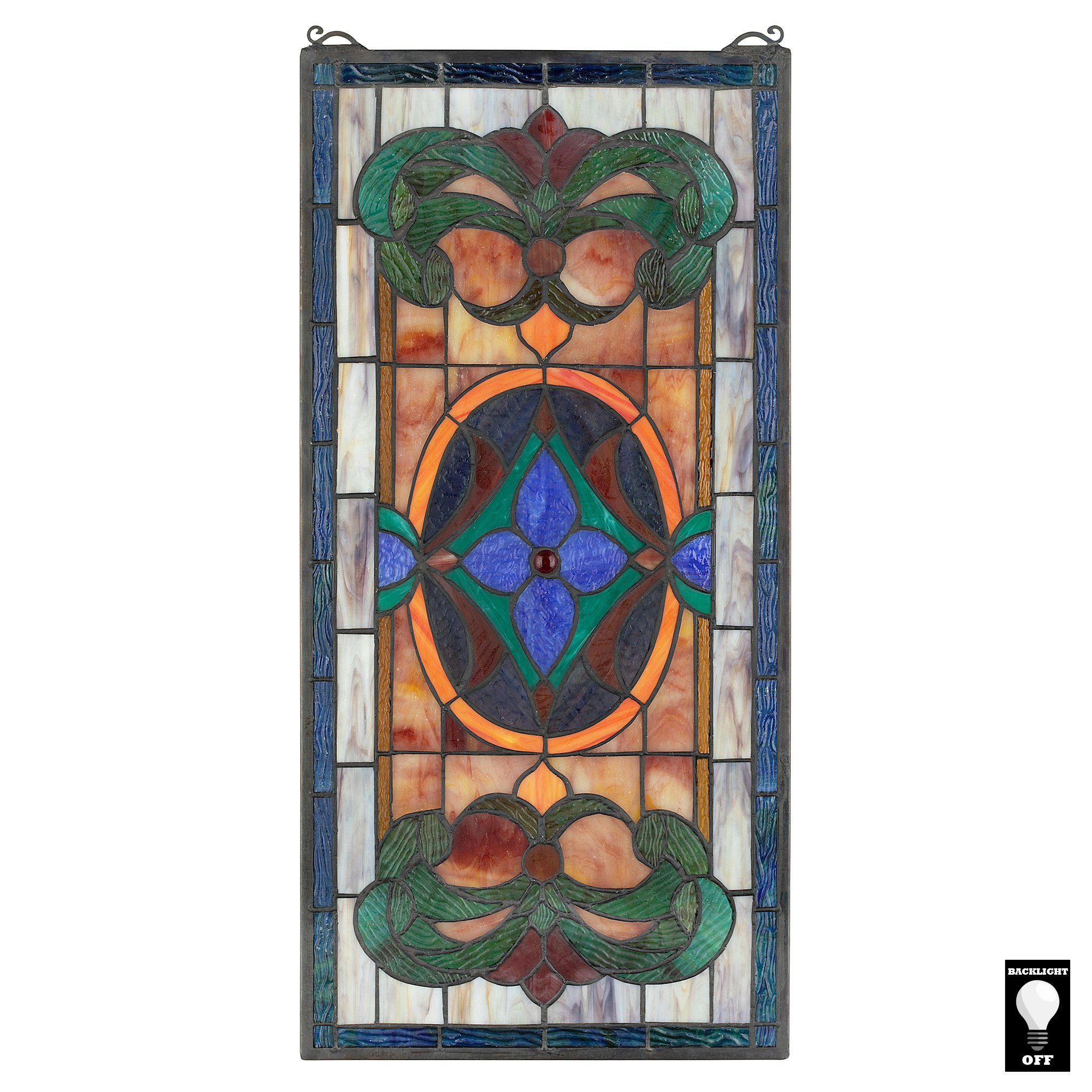 Toscano - Sainte-Genevieve Tiffany-Style Stained Glass Window