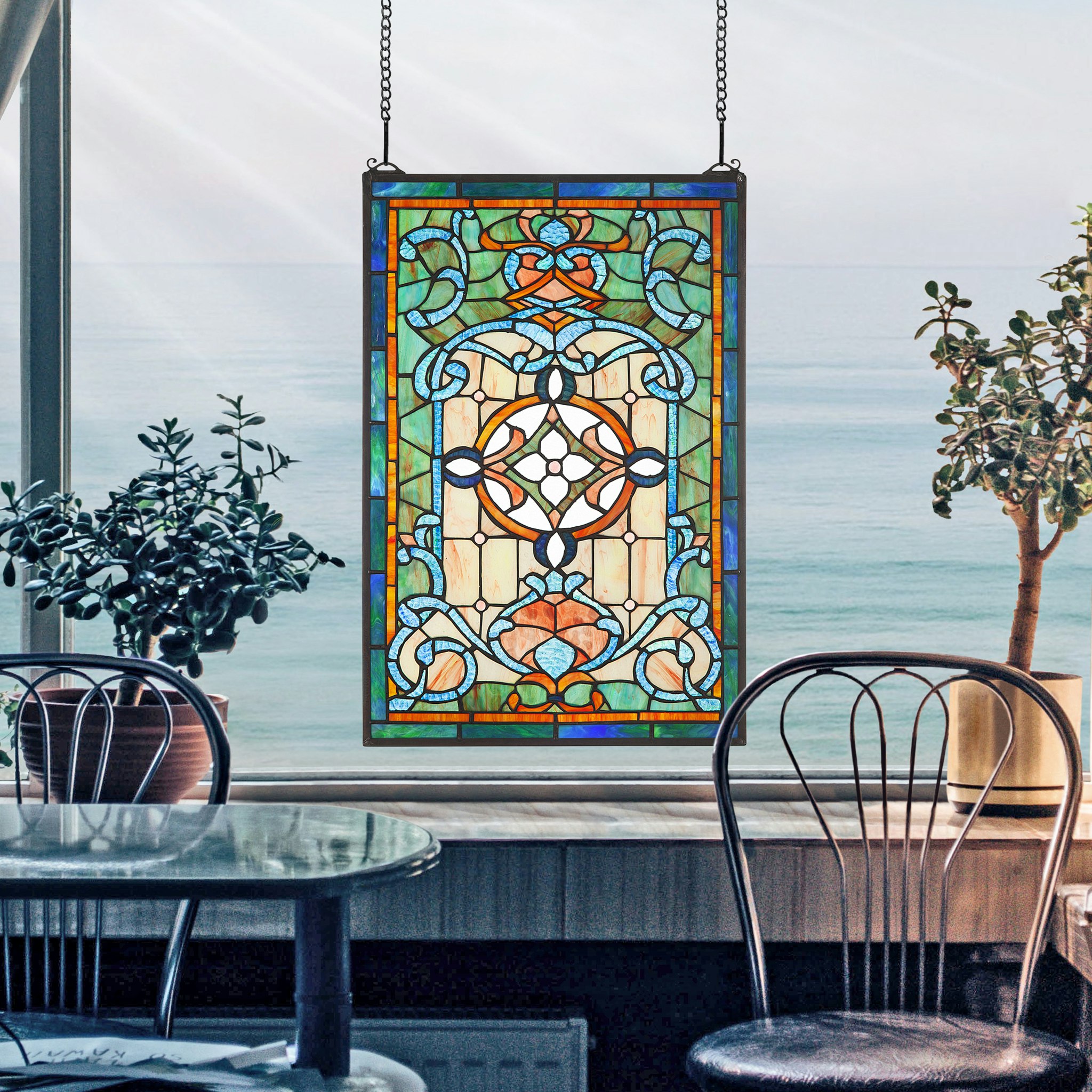 Toscano - Garnier Tiffany-Style Stained Glass Window