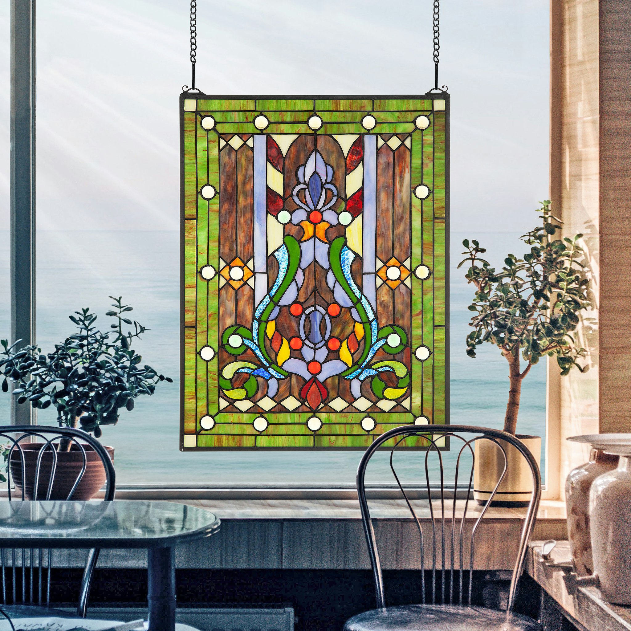 Toscano - Brasserie Julien Tiffany-Style Stained Glass Window