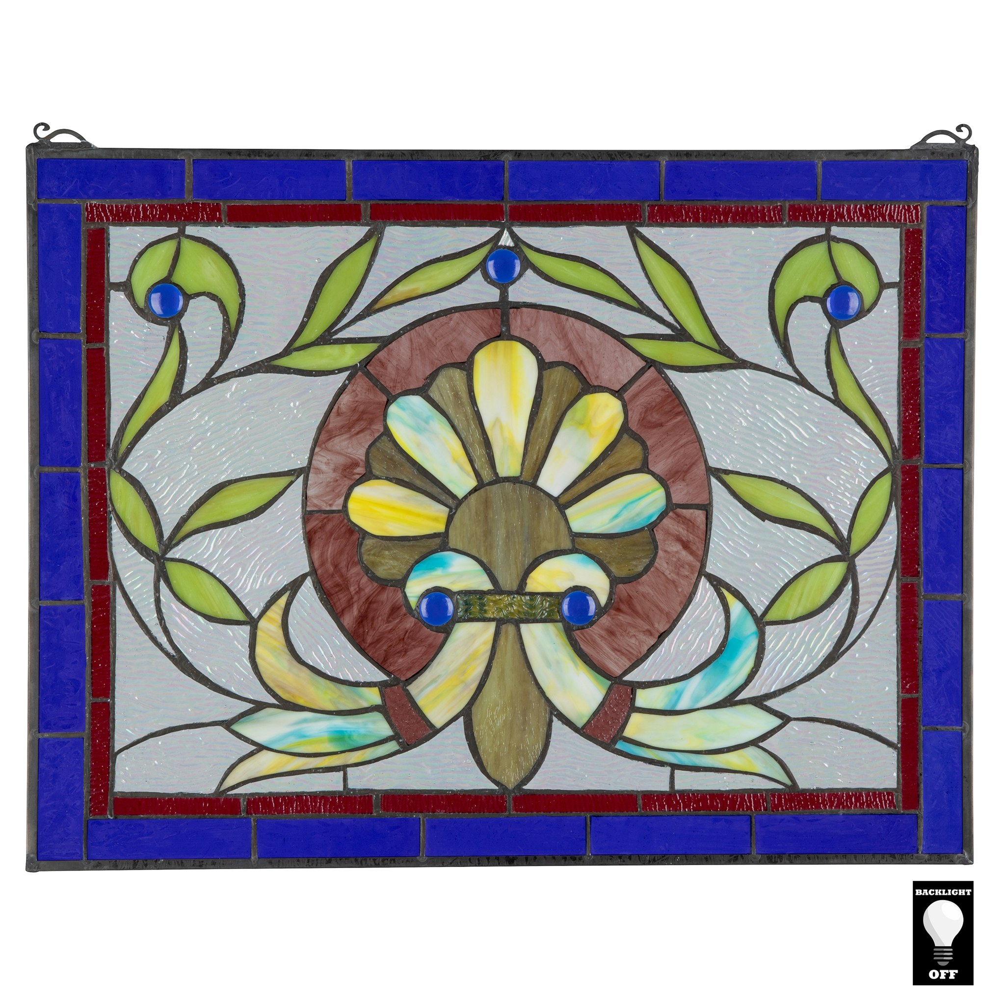 Toscano - Prairie Flower Stained Glass Window