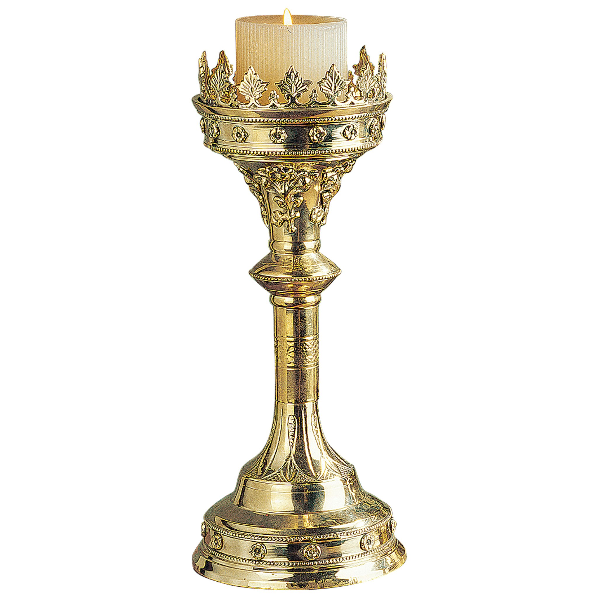 Toscano Chartres Cathedral Gothic Candlestick - Medium