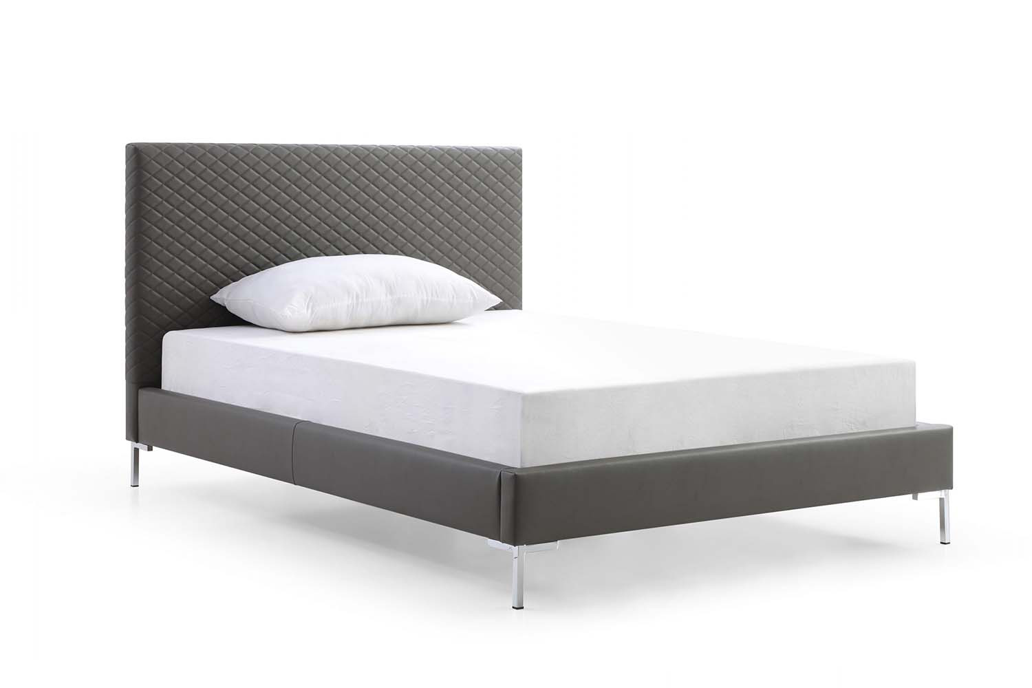 Whiteline Liz Full Size Bed - Dark Gray