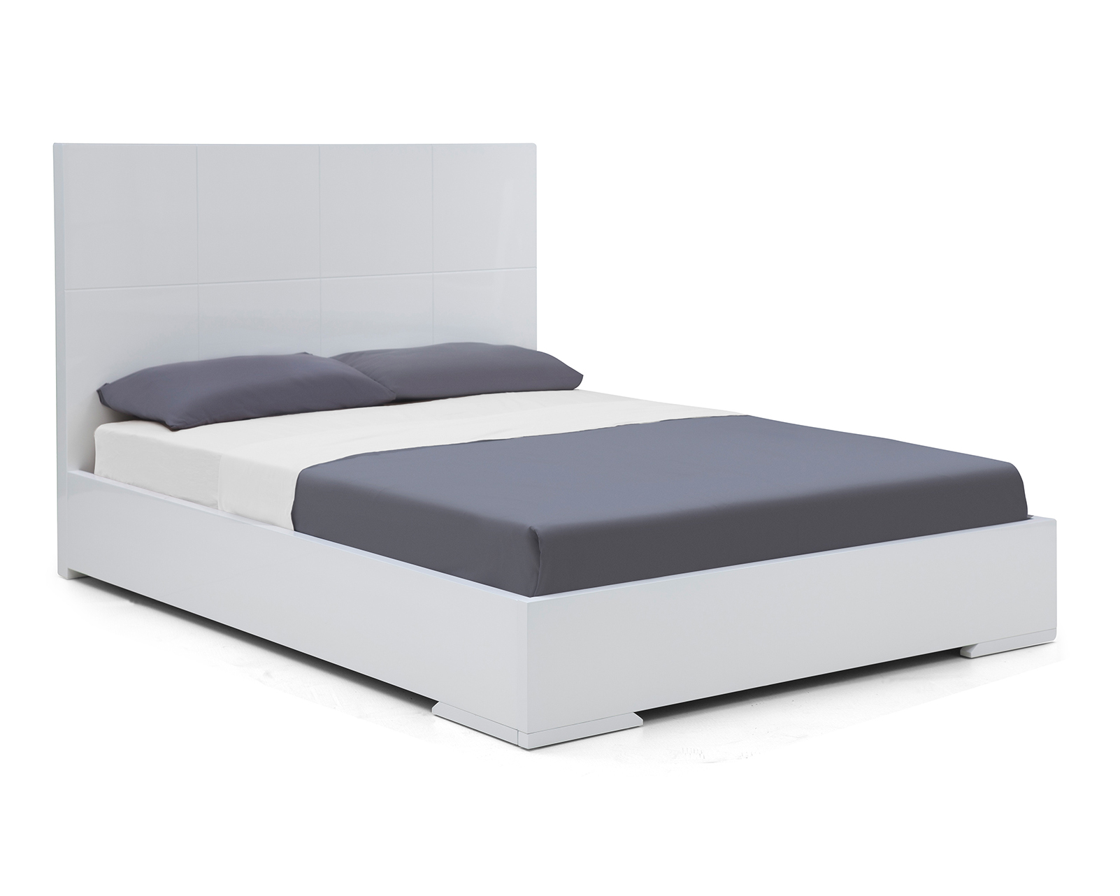 Whiteline Anna Queen Size Bed - White