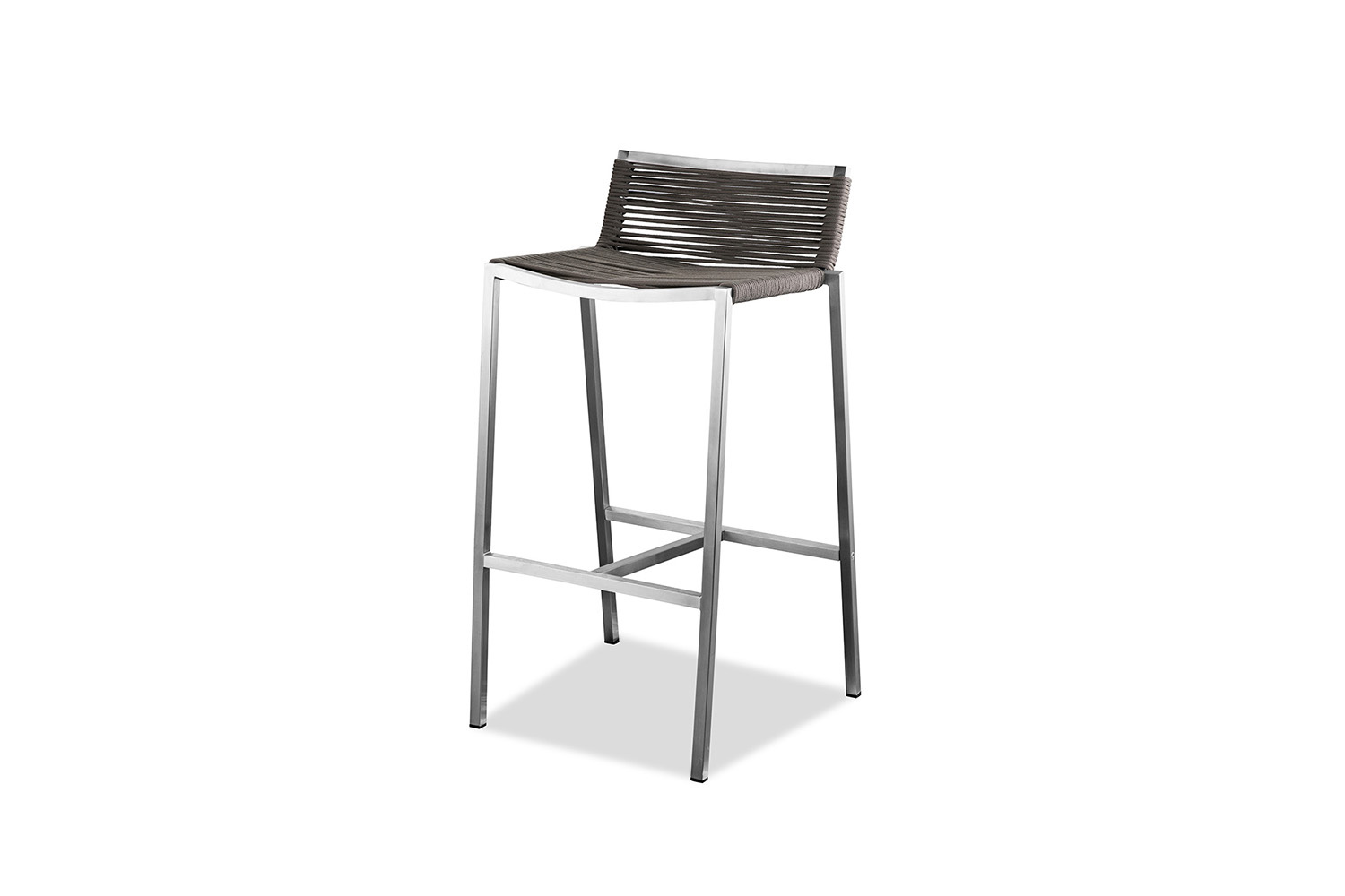 Whiteline - Stone Outdoor Barstool in Taupe