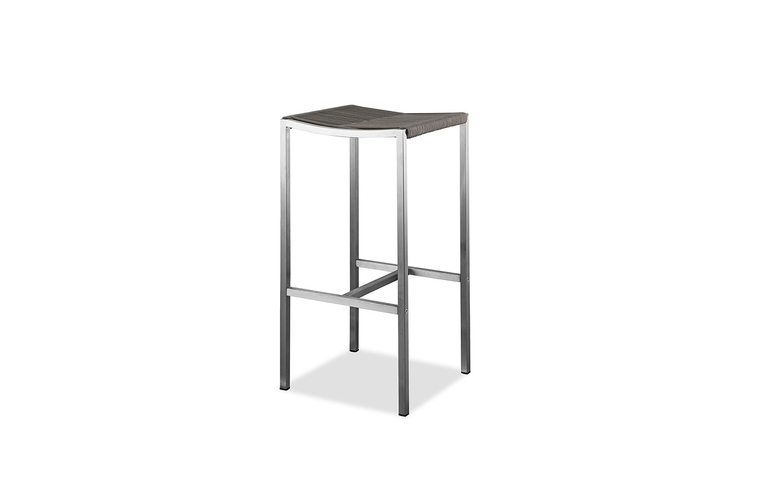 Whiteline - Stone Backless Outdoor Barstool in Taupe