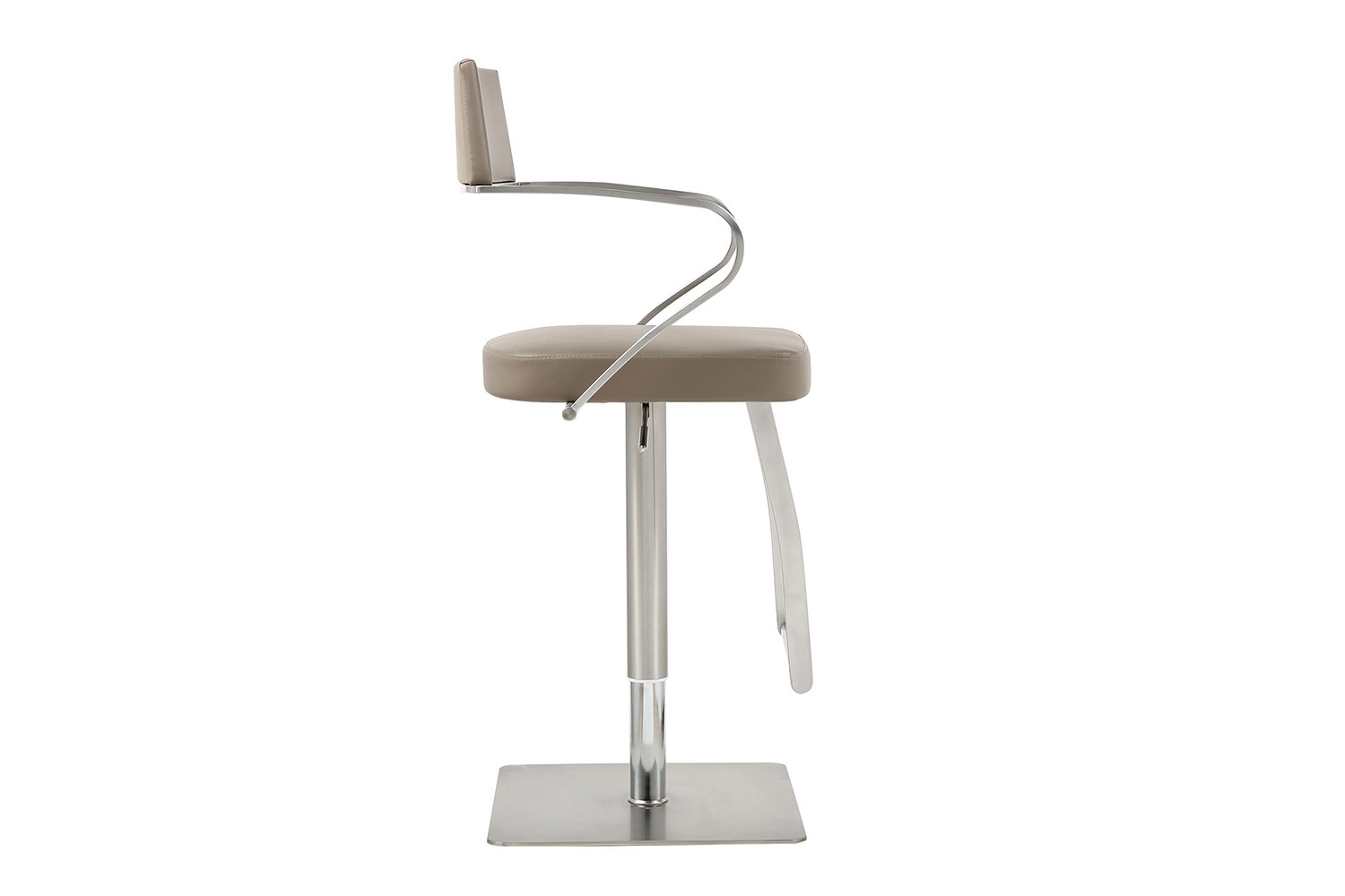 Whiteline Zuri Barstool - Taupe