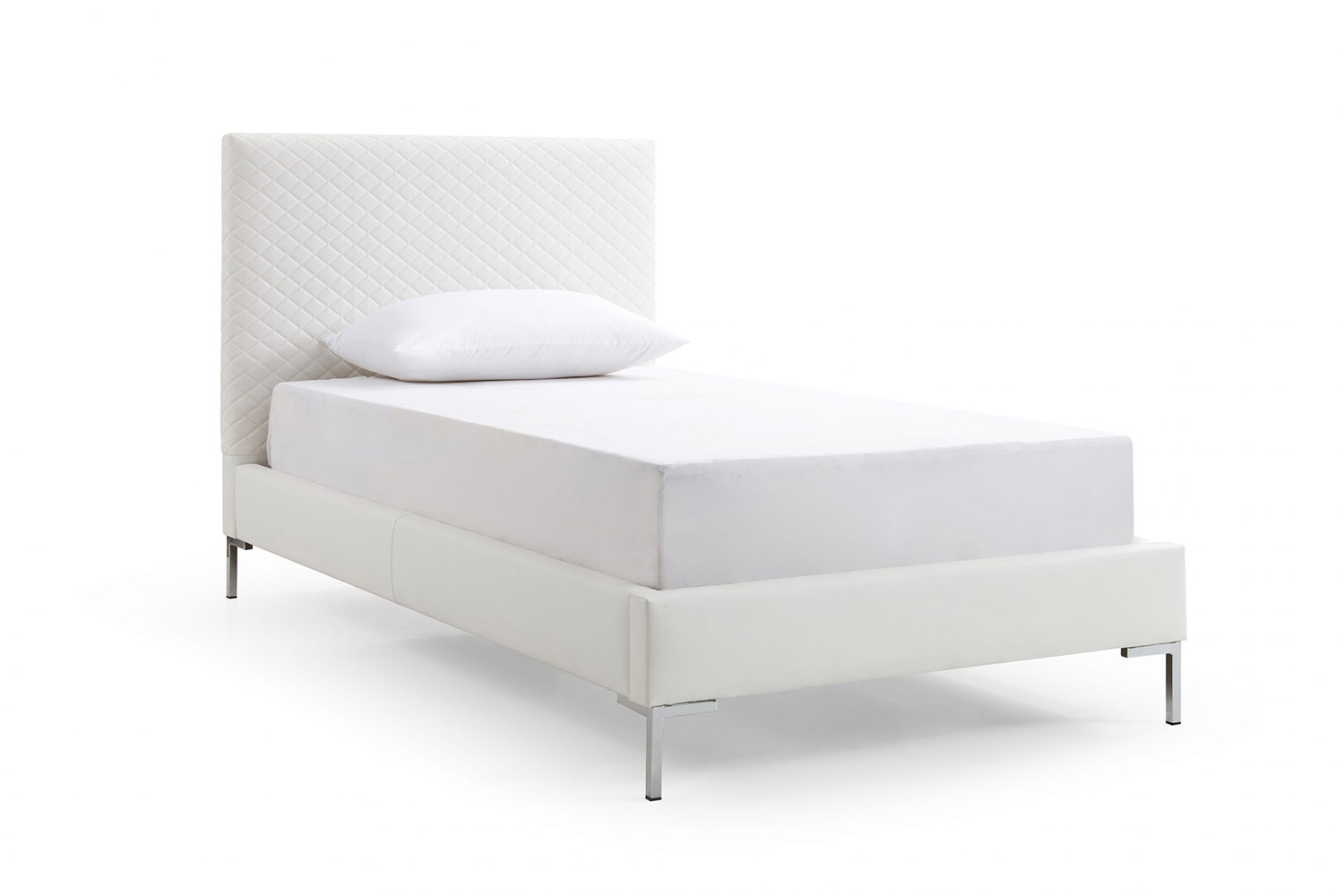 Whiteline Liz Twin Size Bed - White