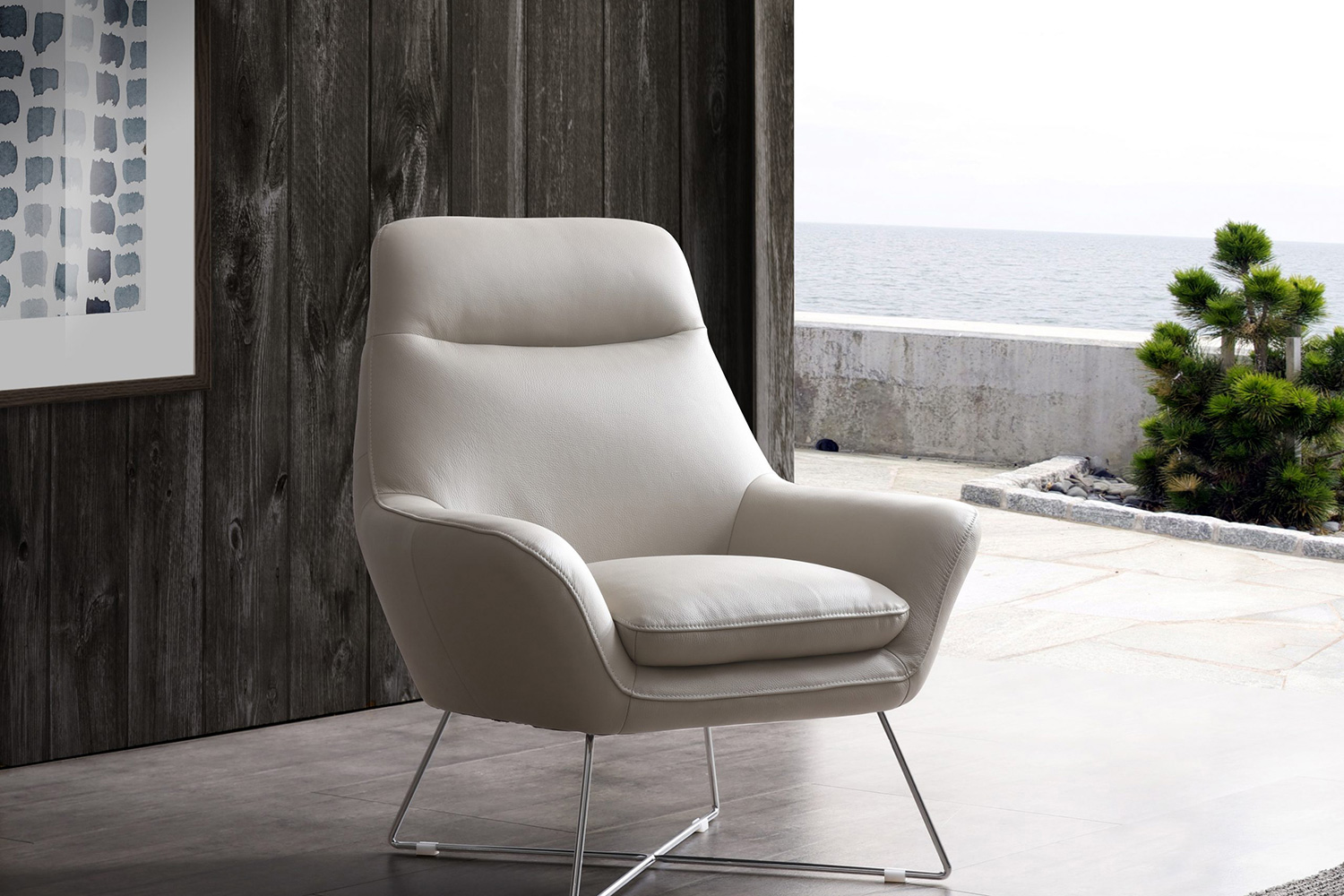 Whiteline Daiana Chair - Light Gray