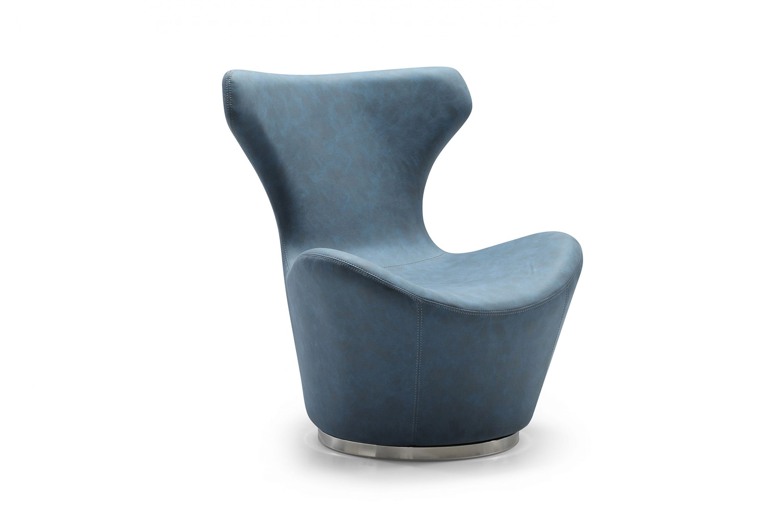 Whiteline™ Easton Swivel Leisure Chair - Blue