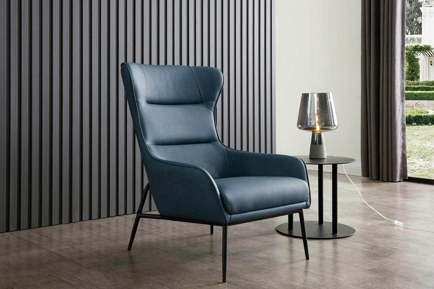 Whiteline Wyatt Leisure Chair - Blue