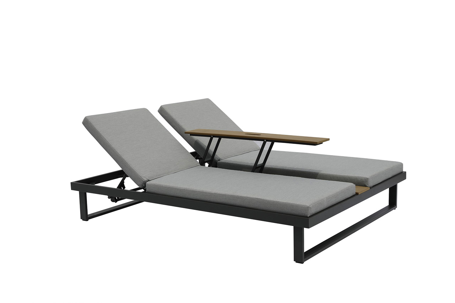 Whiteline Sandy Double Lounge Chair - Gray