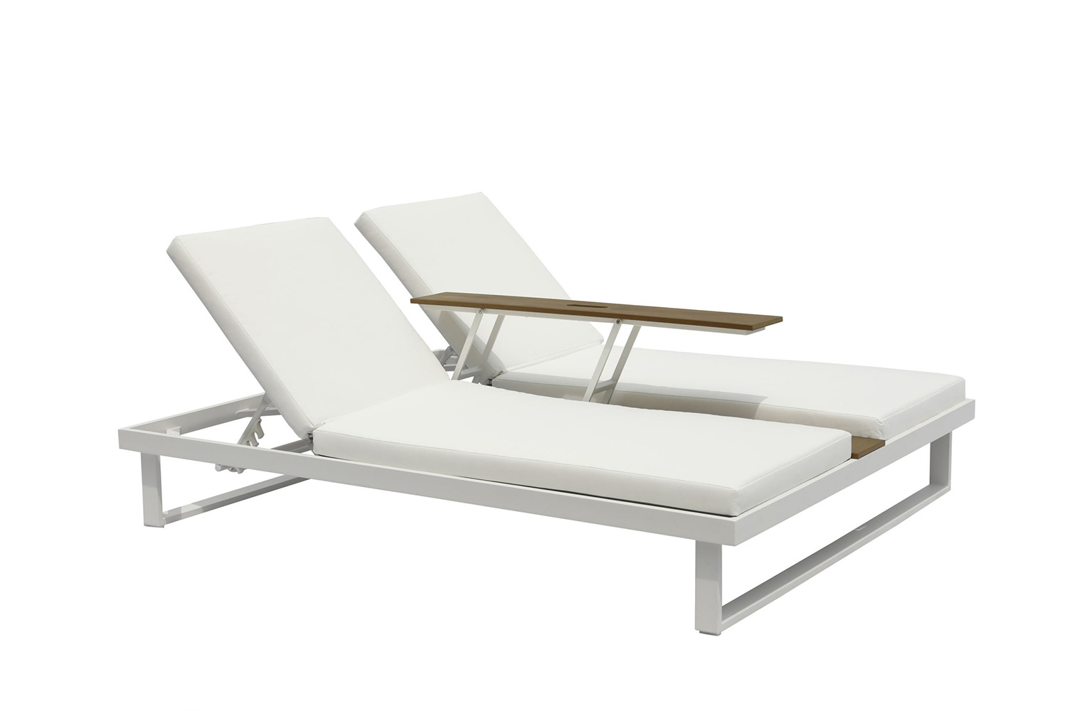 Whiteline Sandy Double Lounge Chair - White