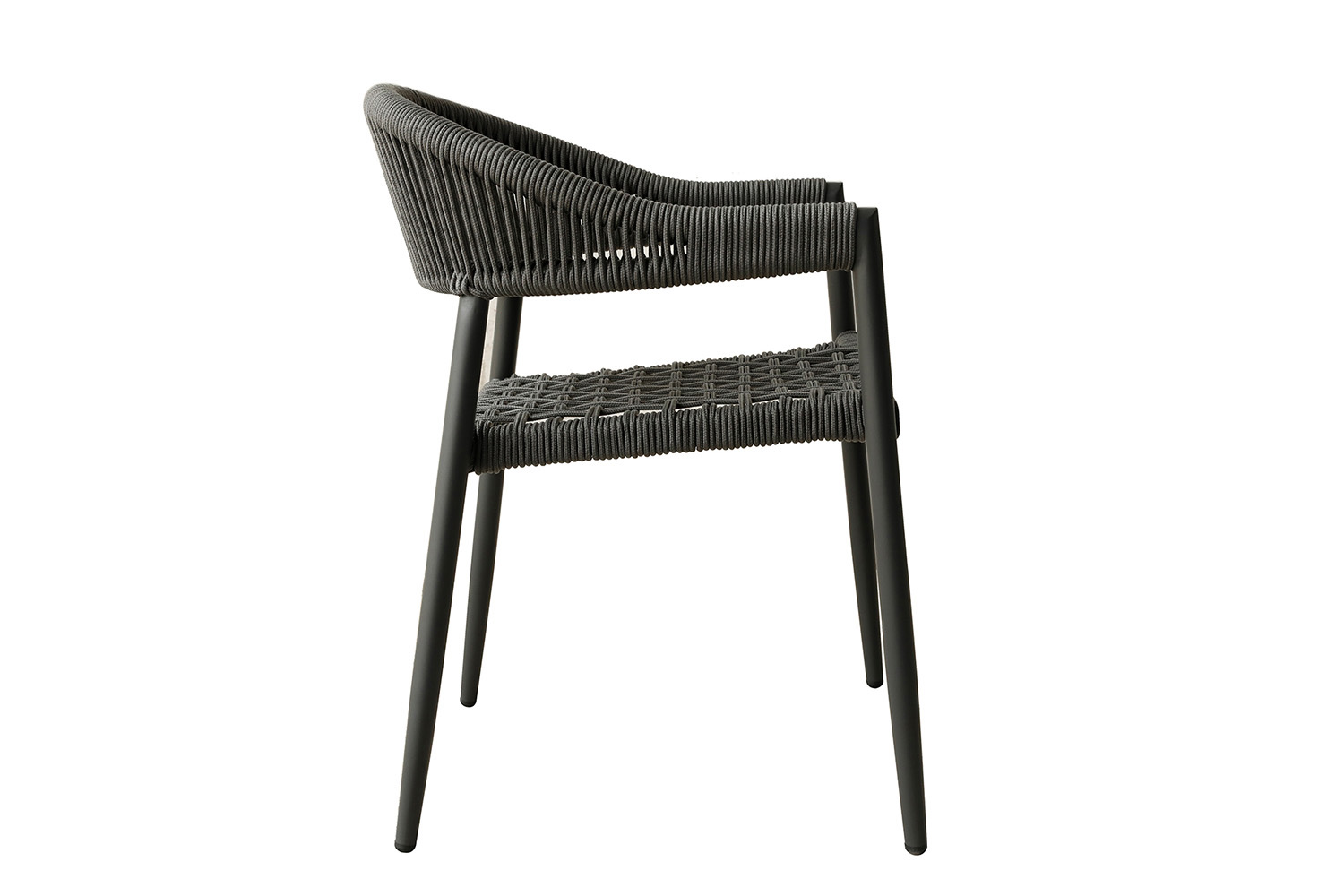 Whiteline - Leyla Outdoor Dining Armchair in Gray