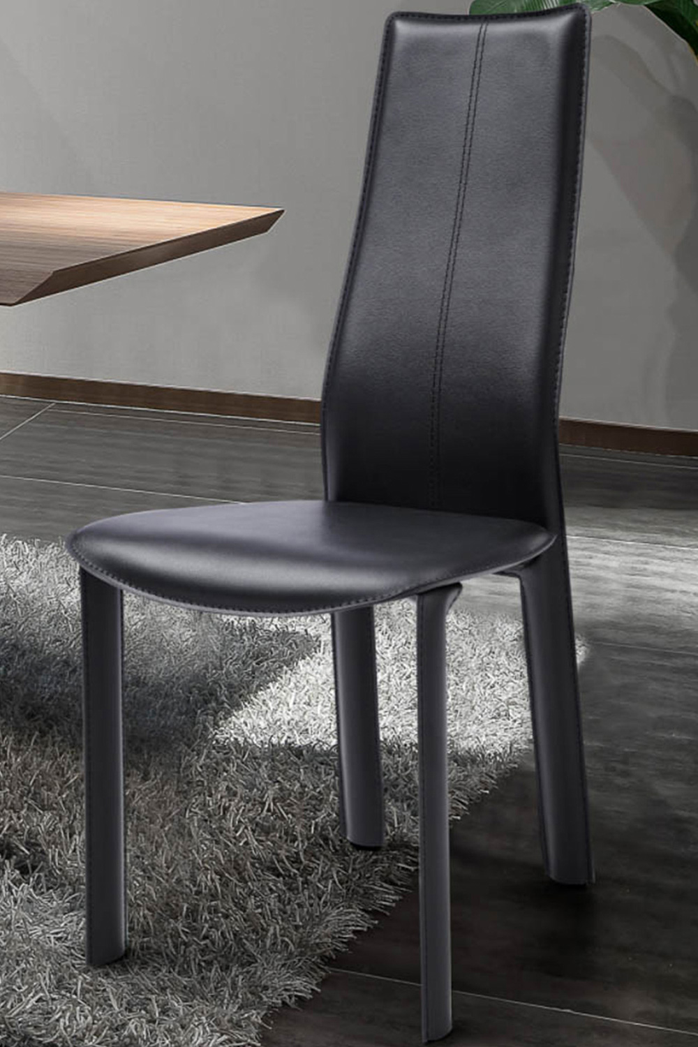 Whiteline Allison Dining Chair - Black