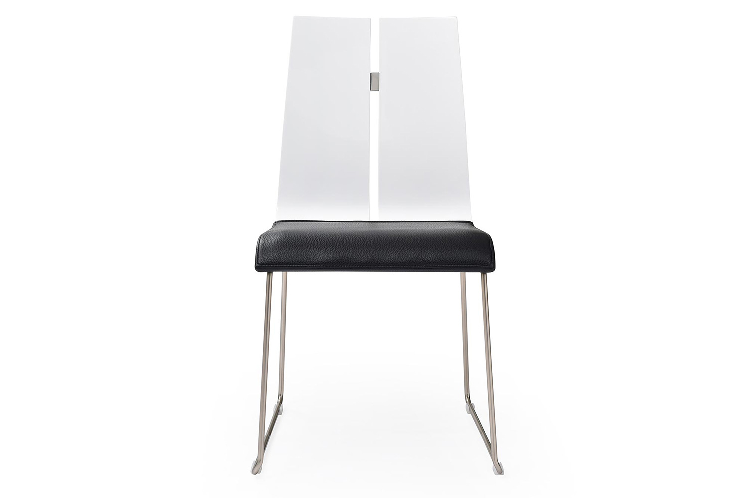 Whiteline Lauren Dining Chair - White/Black