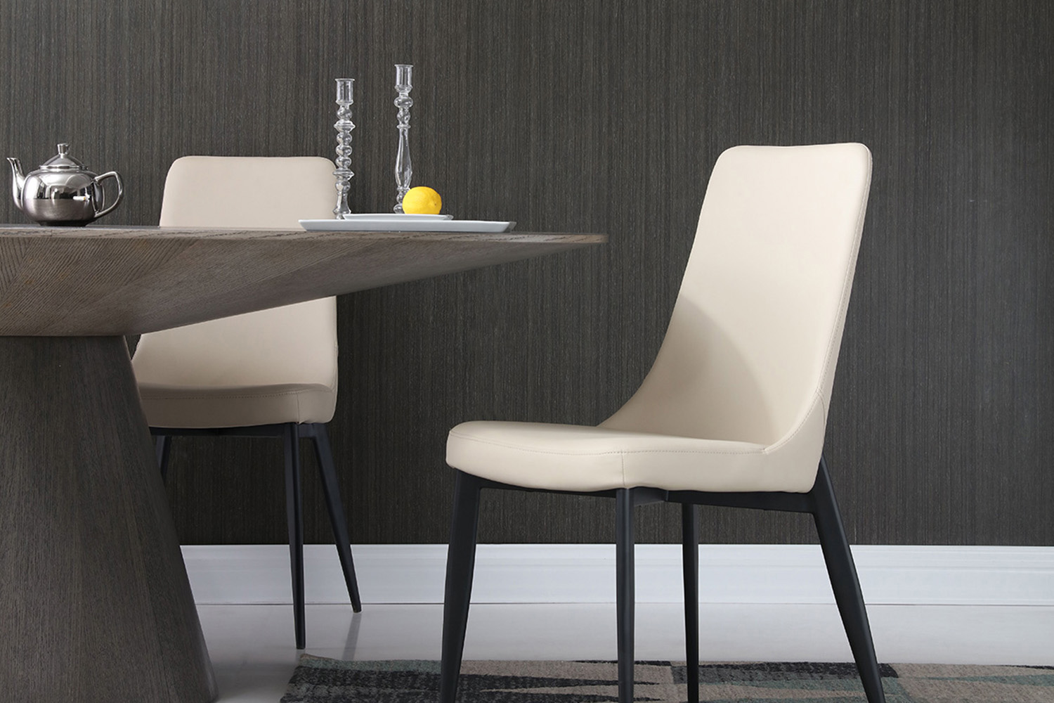 Whiteline Luca Dining Chair - Taupe