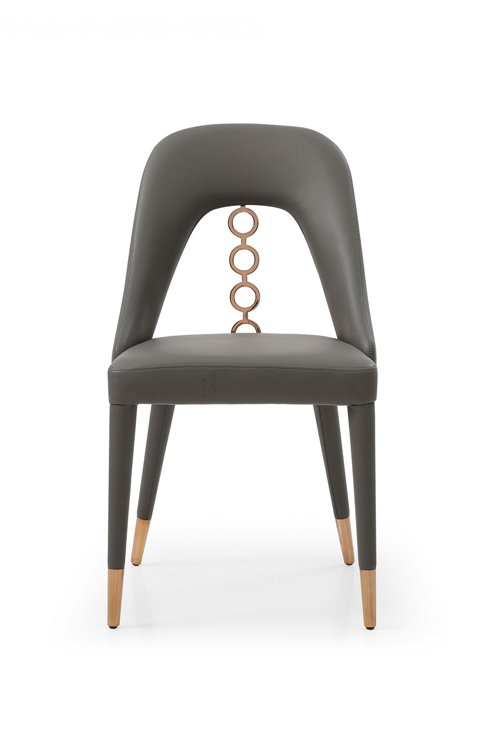 Whiteline Liza Dining Chair - Dark Gray